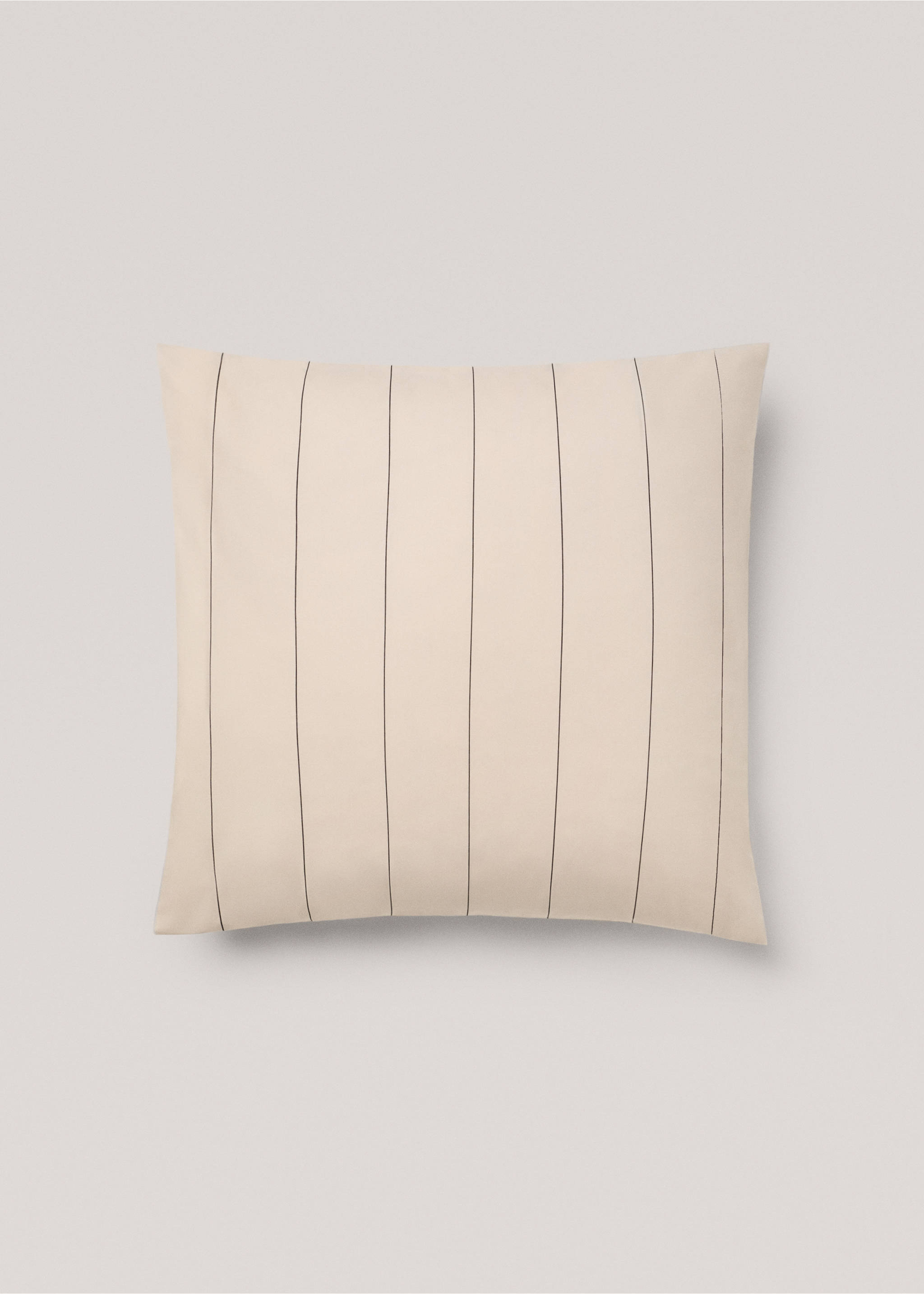 Stripe-print linen trousers - Article without model, Beige. Ref: 77030588-00.