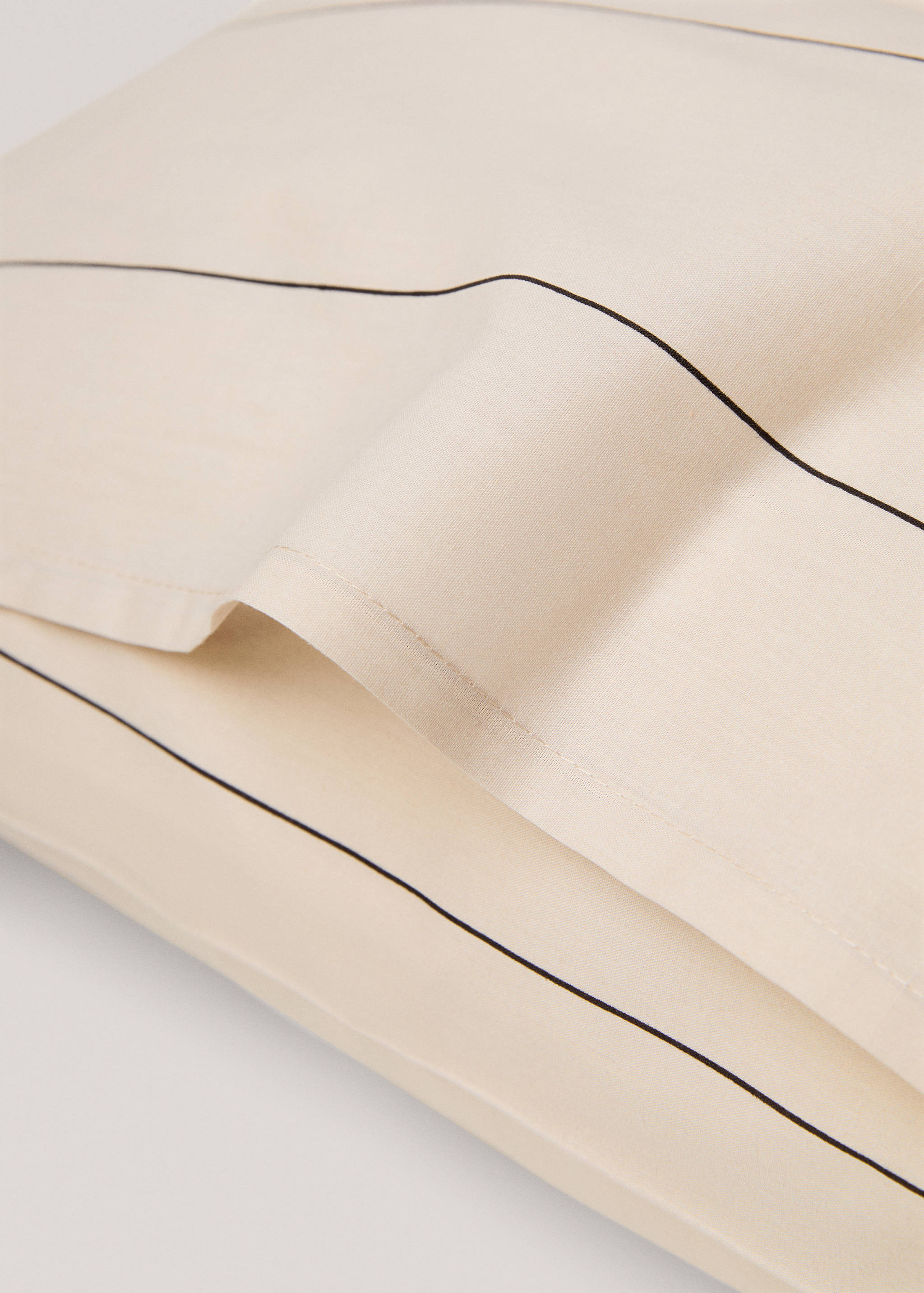 Stripe-print linen trousers - Details of the article 1