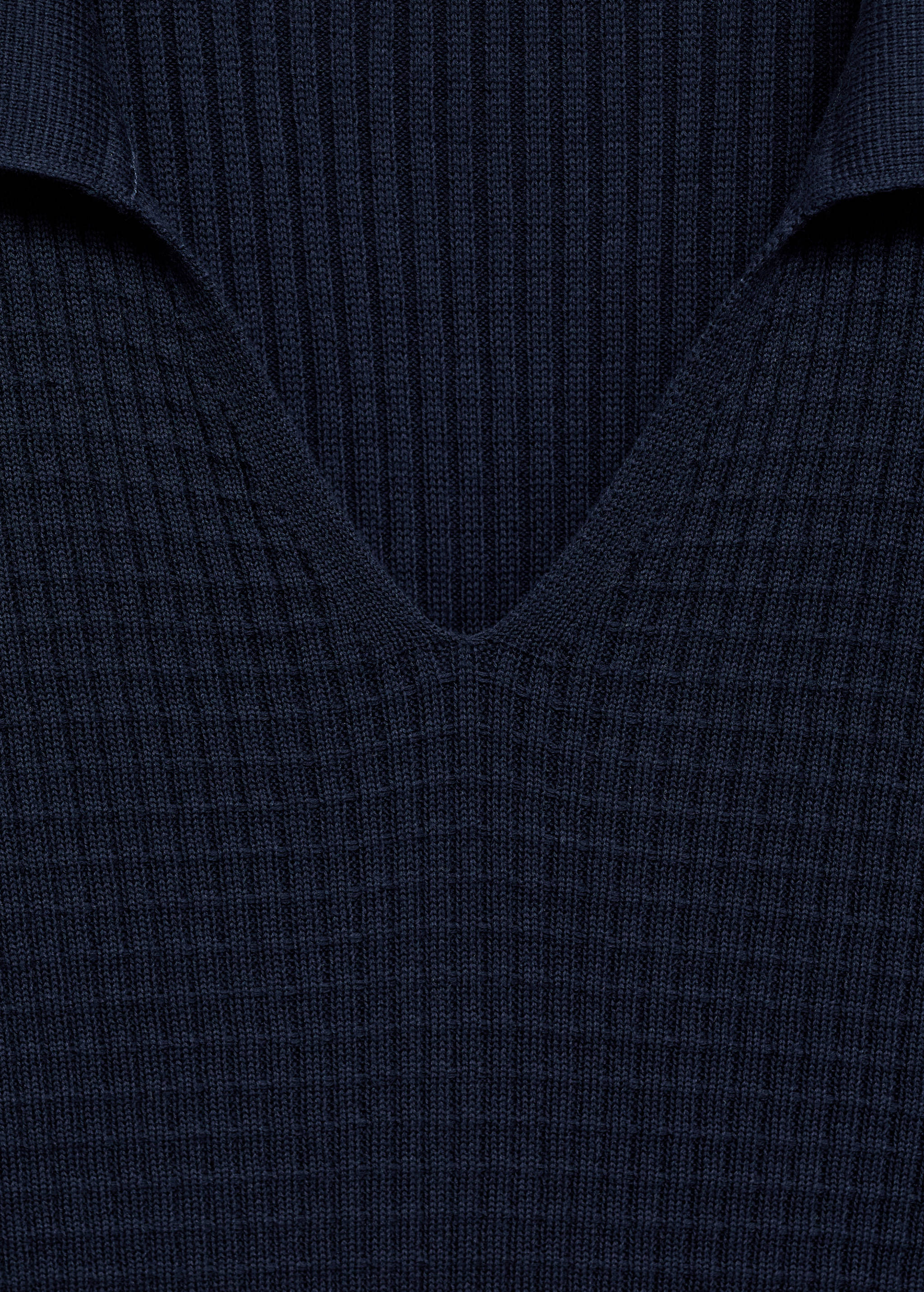 Ribbed knit polo shirt - Details of the article 8