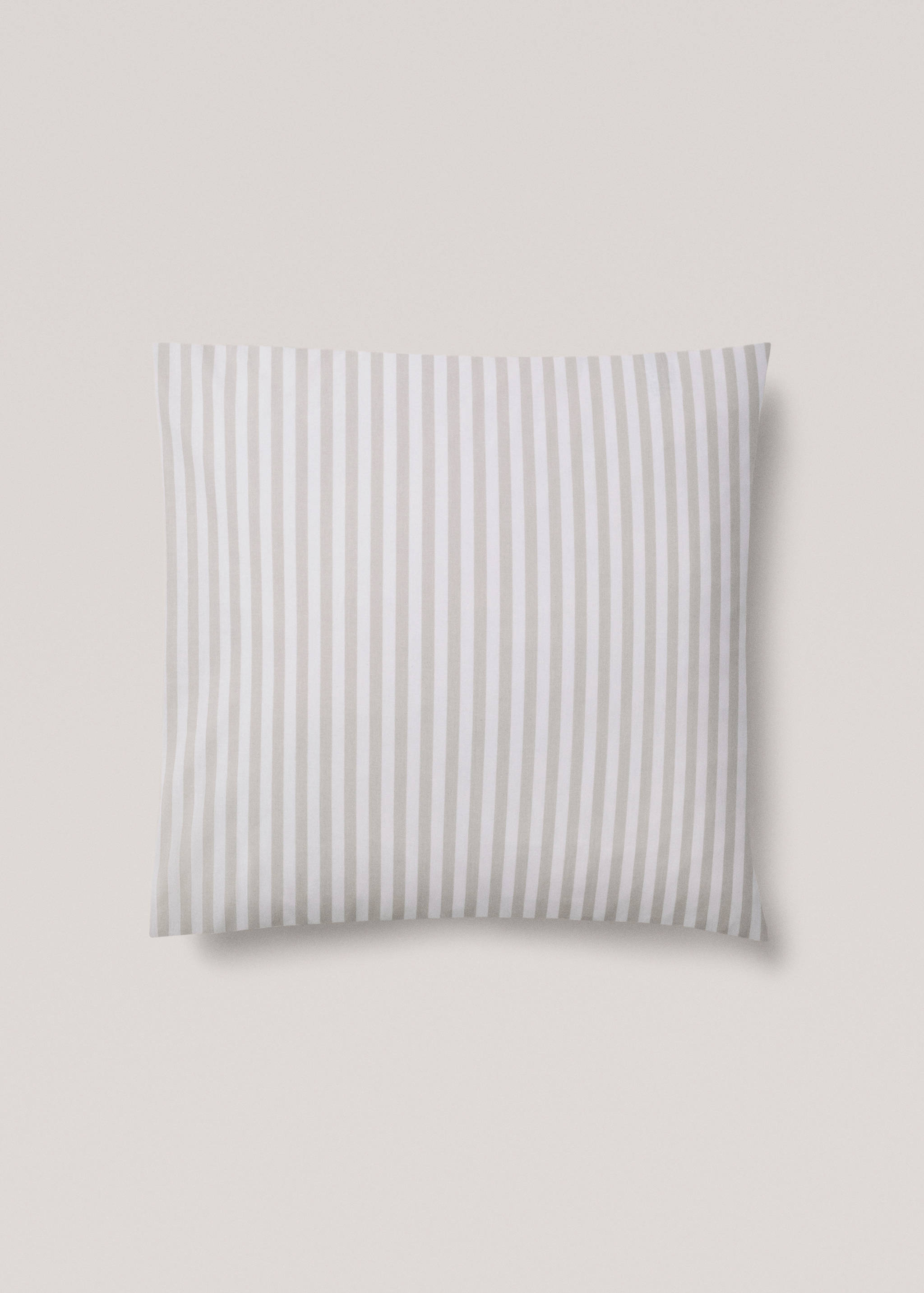 Striped cotton pillowcase 60x60cm - Article without model
