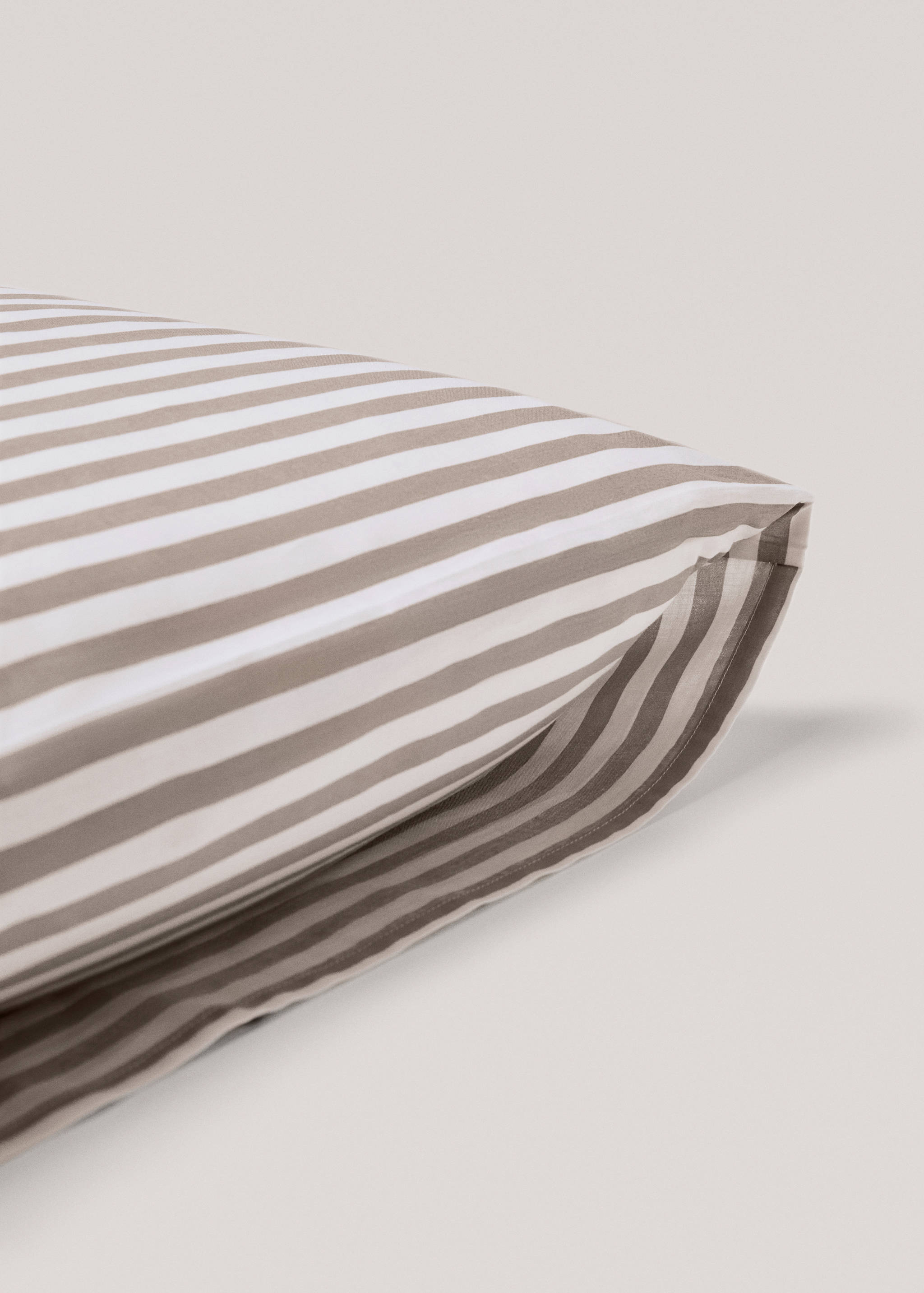 Taie d’oreiller coton rayures 60x60 cm - Détail de l'article 1