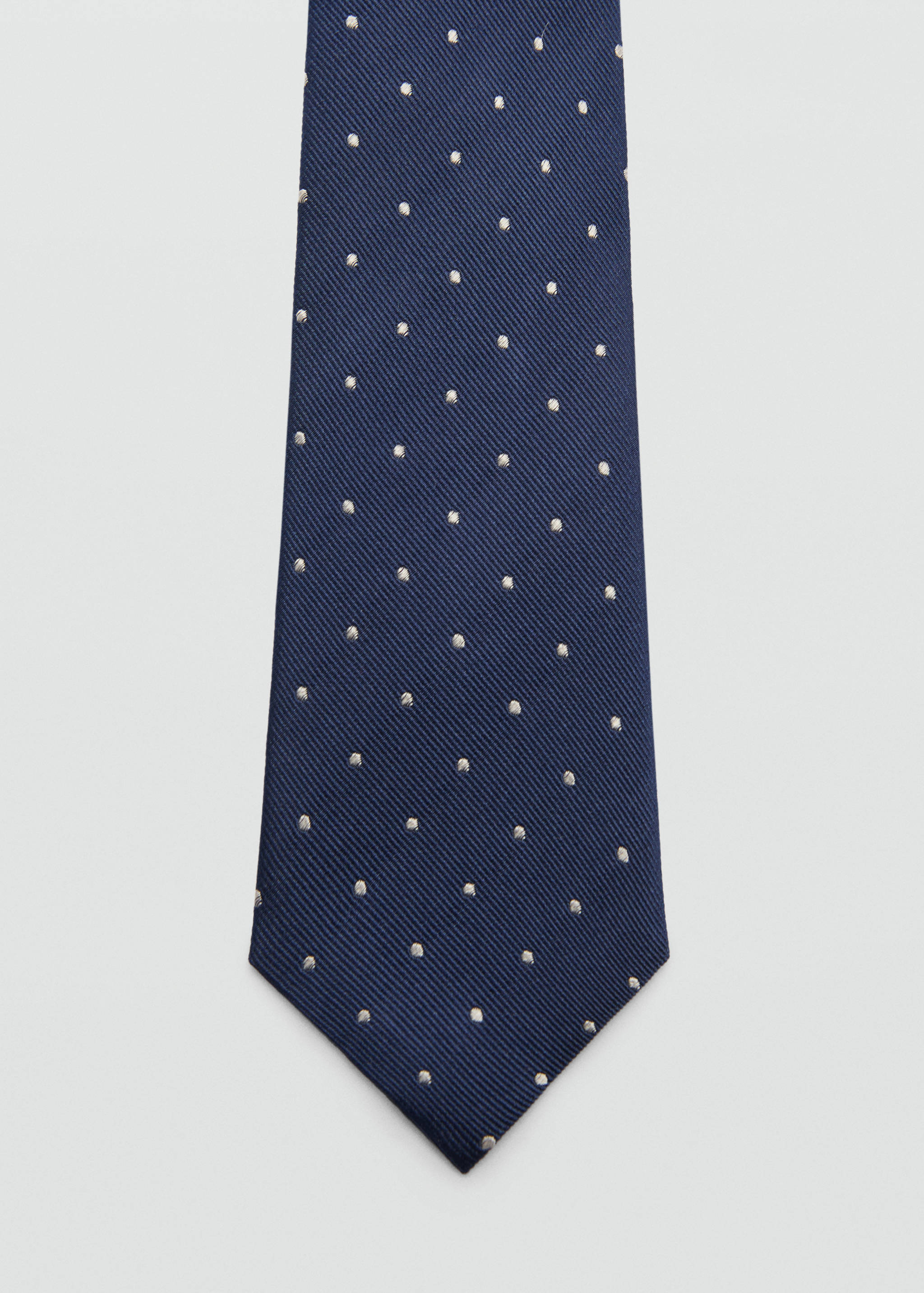 Krawatte aus 100 % Maulbeerseide mit Polka Dots - null