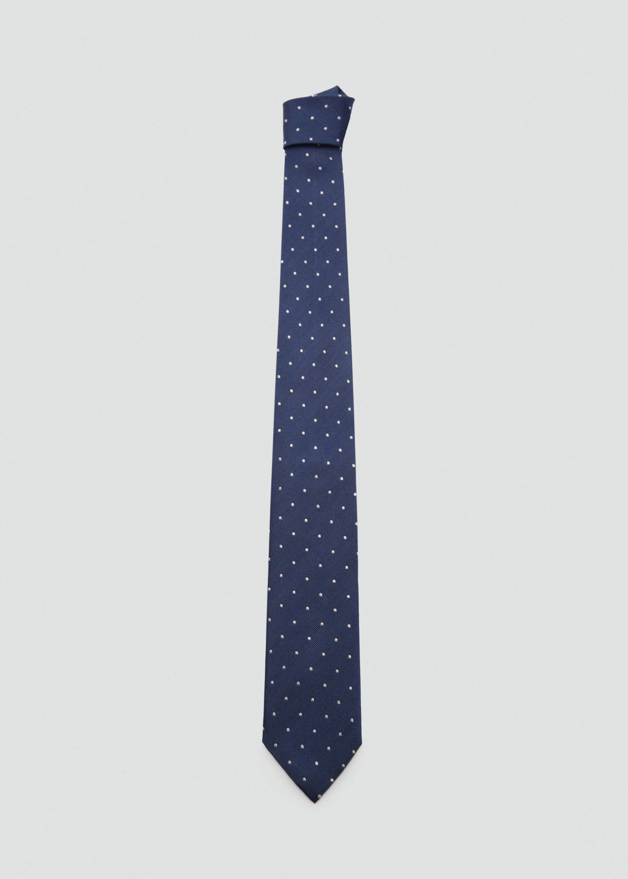 Krawatte aus 100 % Maulbeerseide mit Polka Dots - Artikel ohne Model