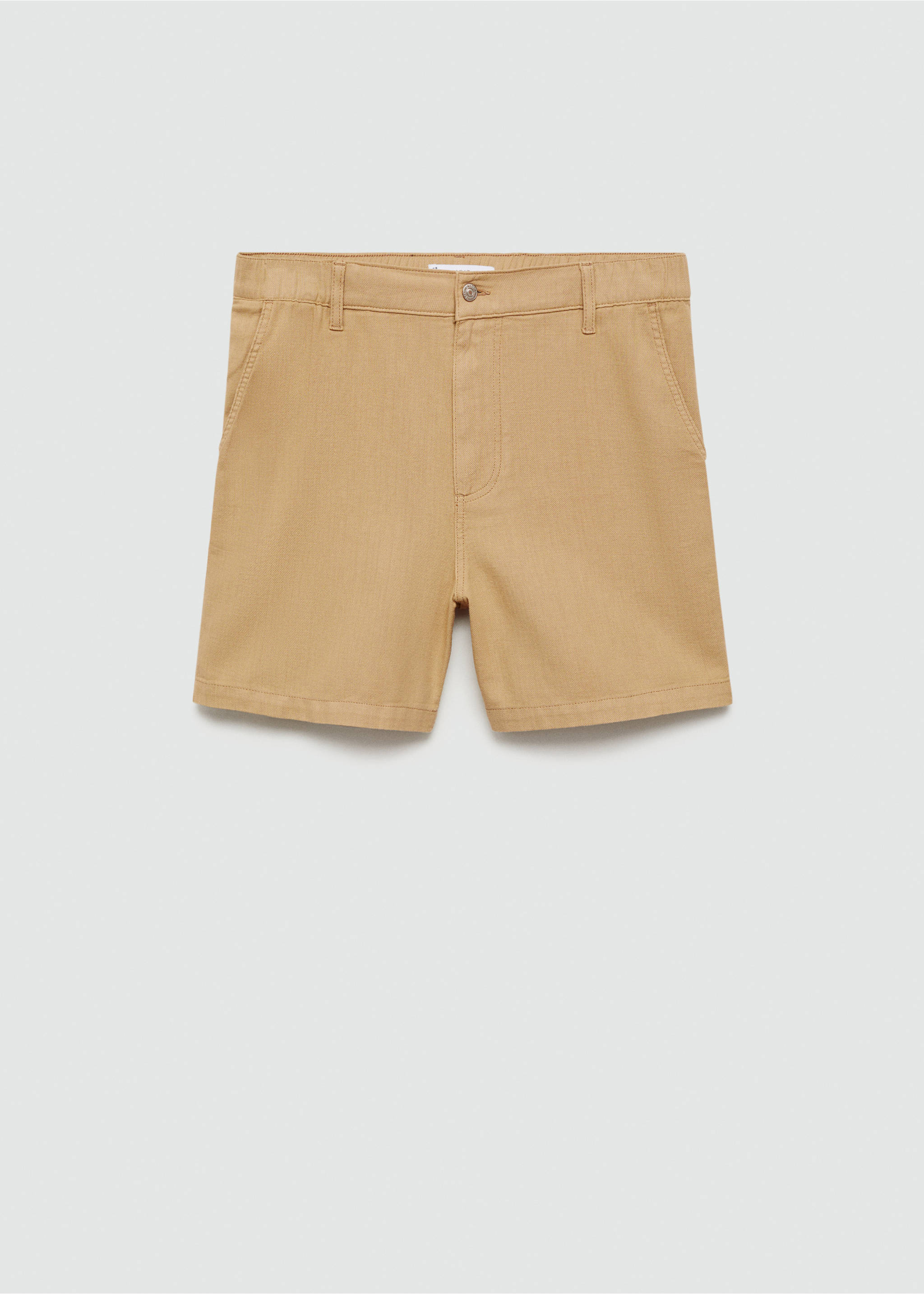 Katoenen broek met zakken - Artikel zonder model, Oker. Ref: 77030602-00.