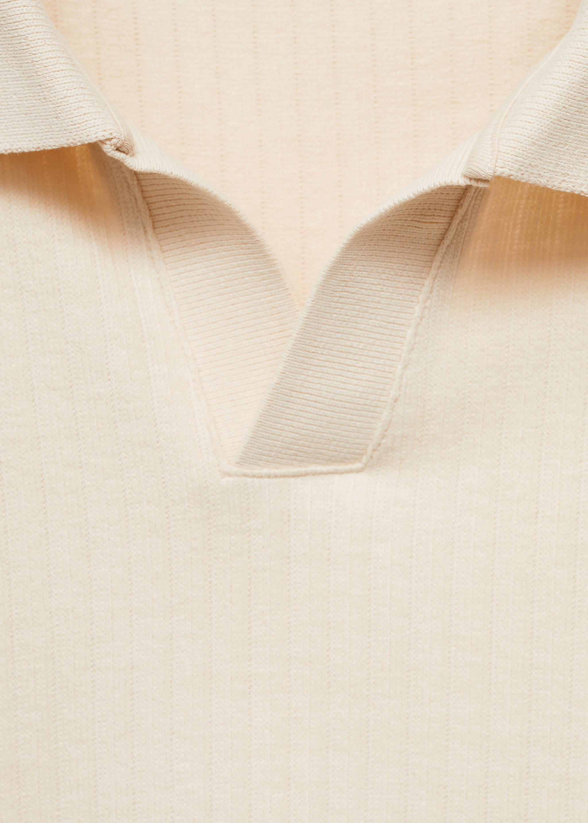 Regular-fit ribbed cotton polo shirt - Details of the article 8