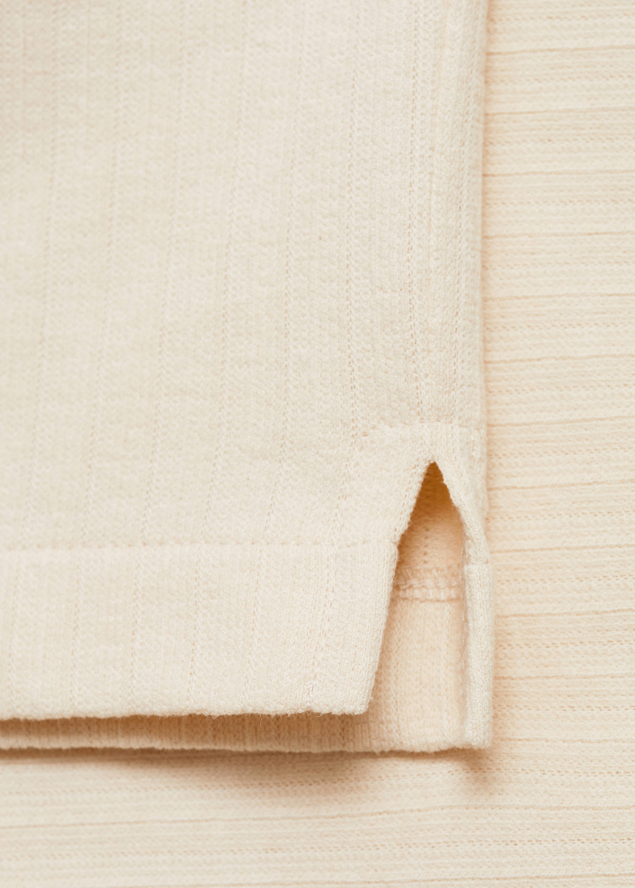 Regular-fit ribbed cotton polo shirt - Details of the article 0