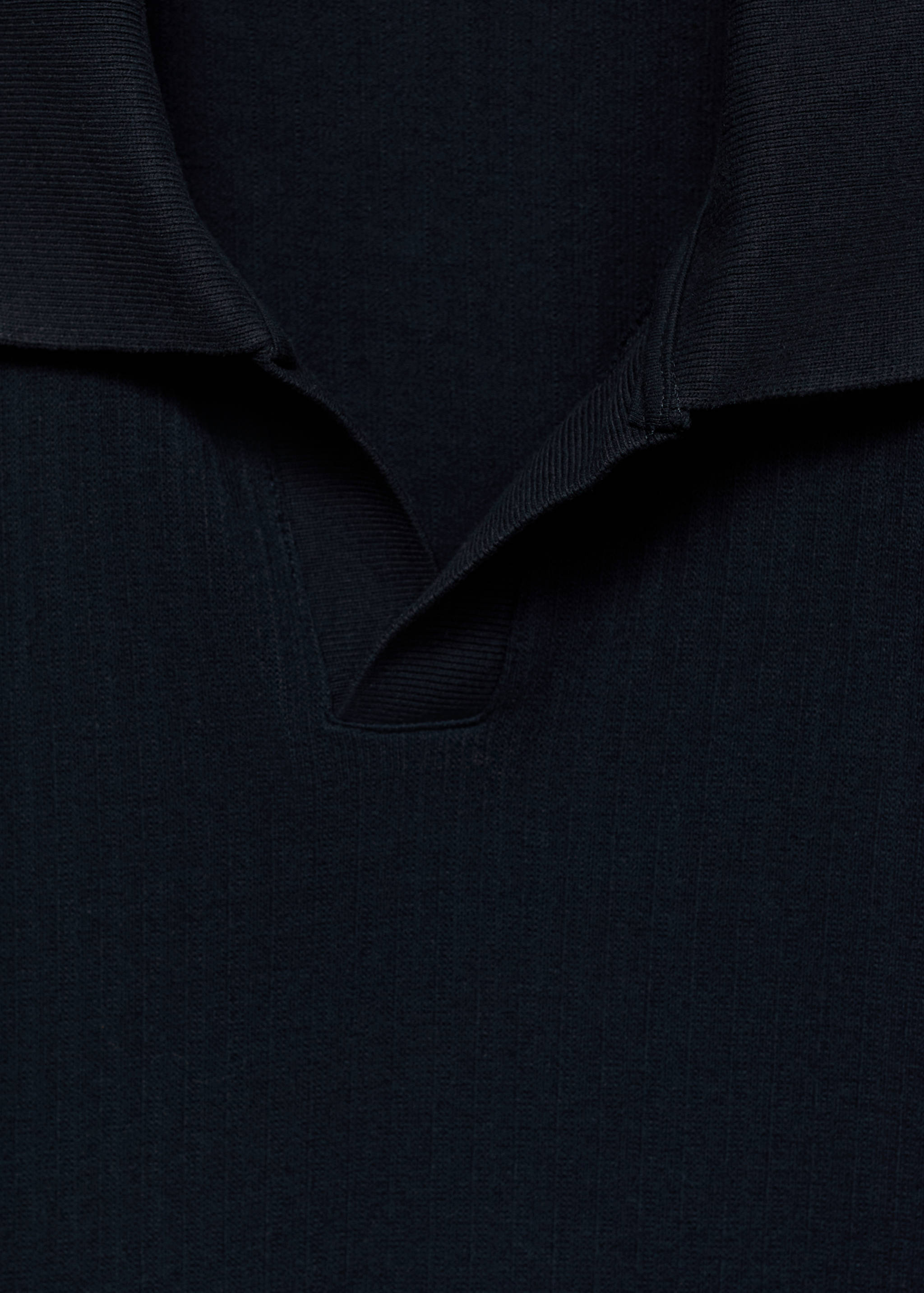 Regular-fit ribbed cotton polo shirt - Details of the article 8