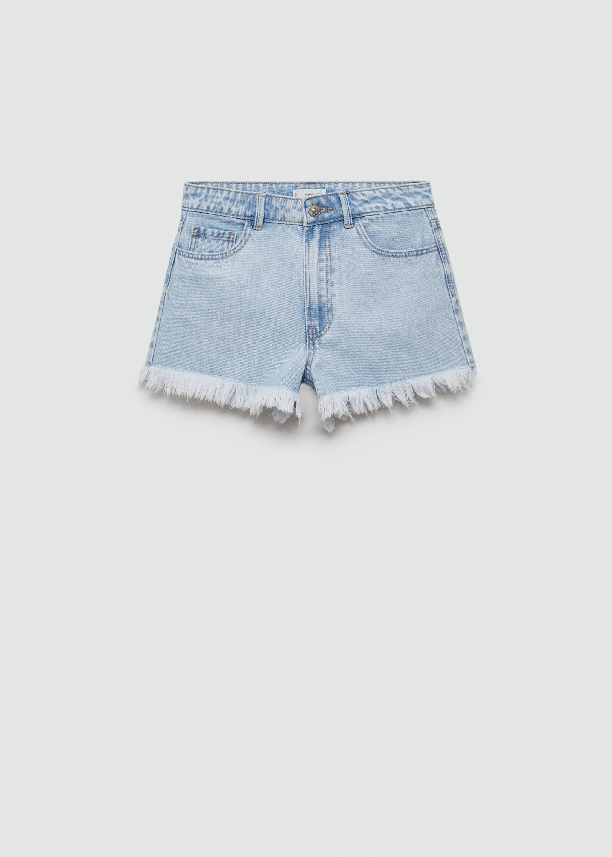 Jeansshorts mit ausgefranstem Saum - Artikel ohne Model