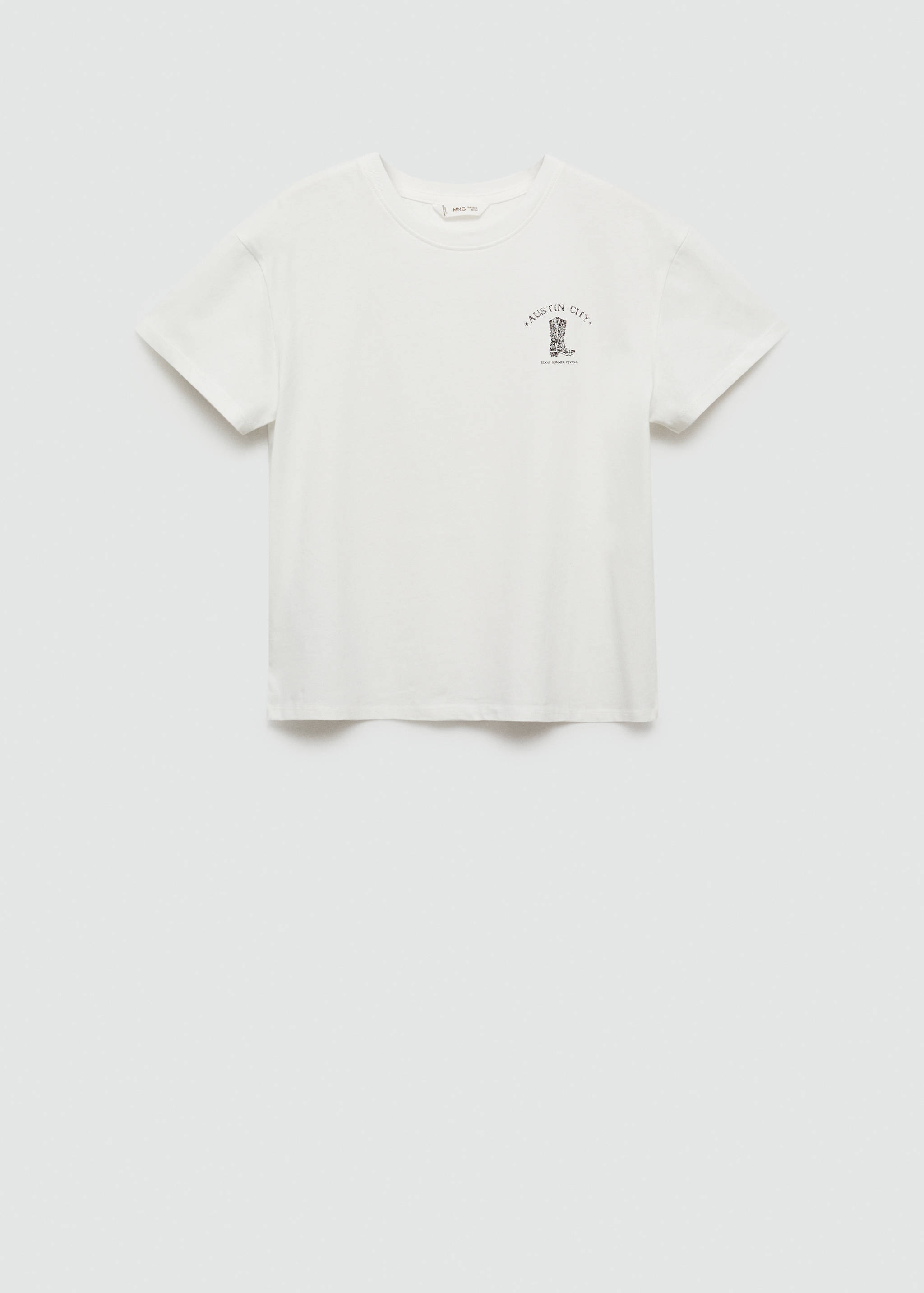 Printed cotton-blend T-shirt - Article without model