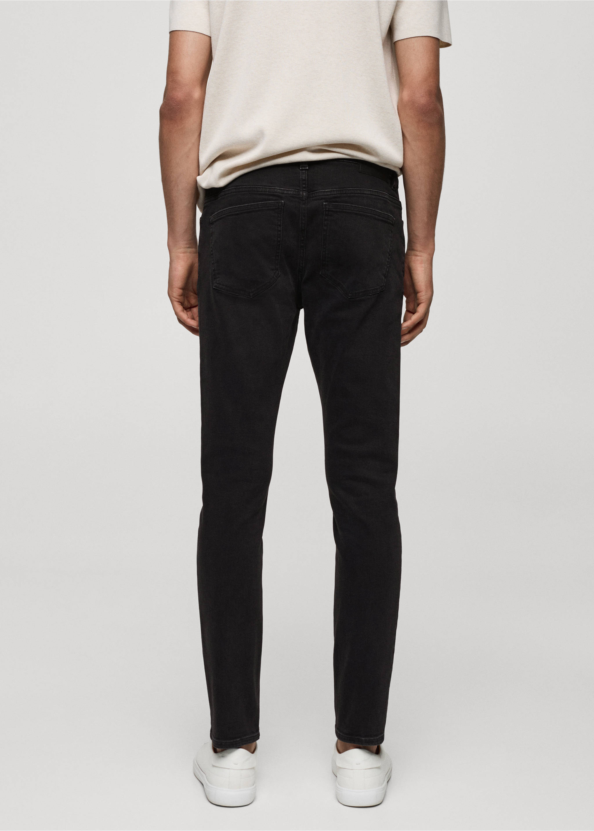 Jude skinny-fit jeans - Reverse of the article, Black denim. Ref: 77030617-00.