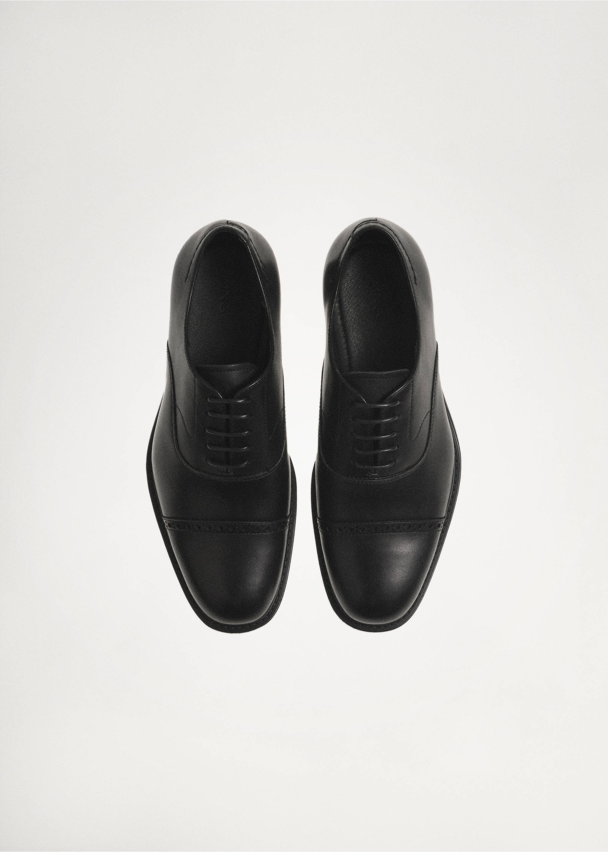 Leather suit shoes - Details of the article 5, Black. Ref: 77030625-00.