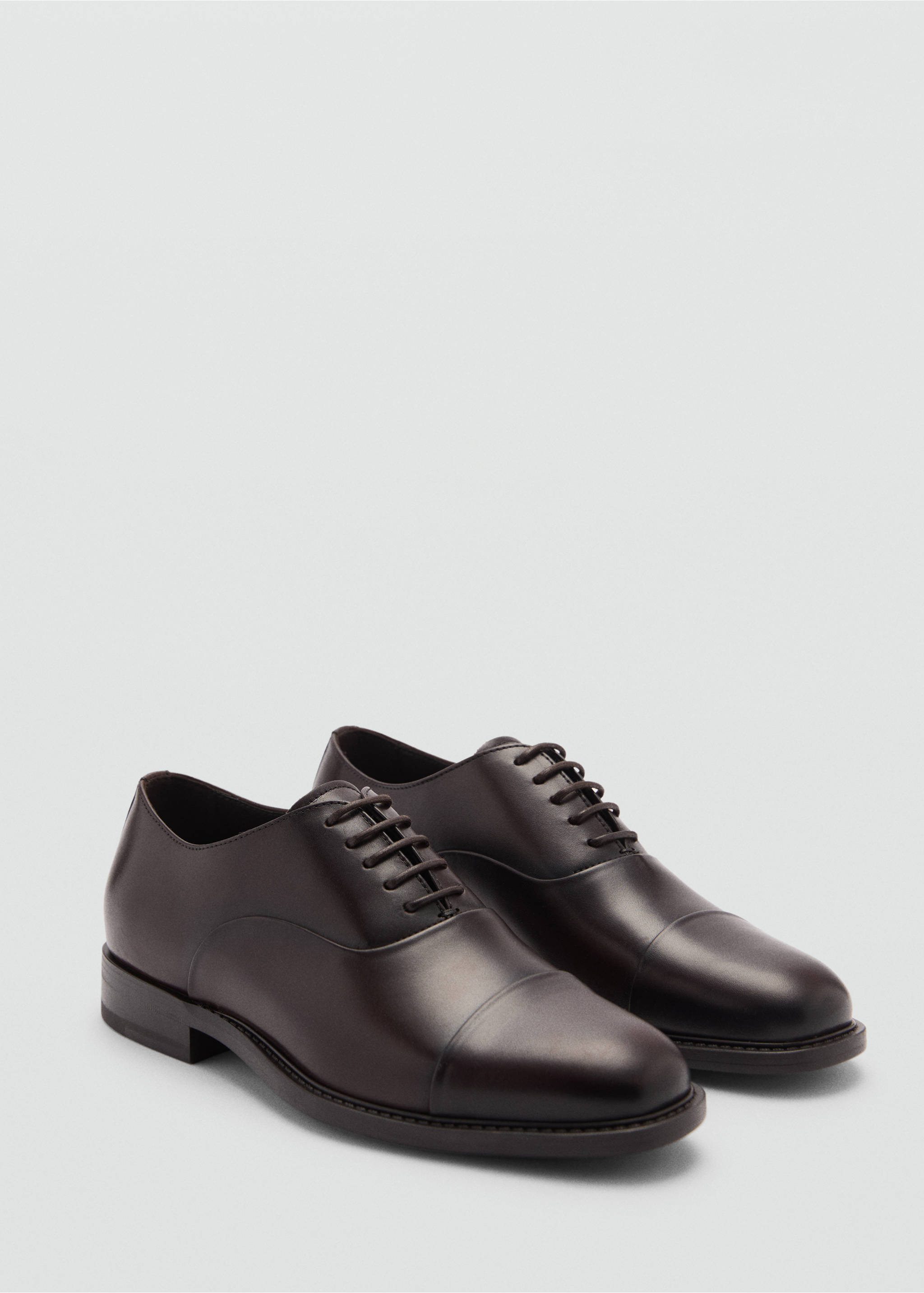 Leather suit shoes - Medium plane, Leather. Ref: 77030625-00.