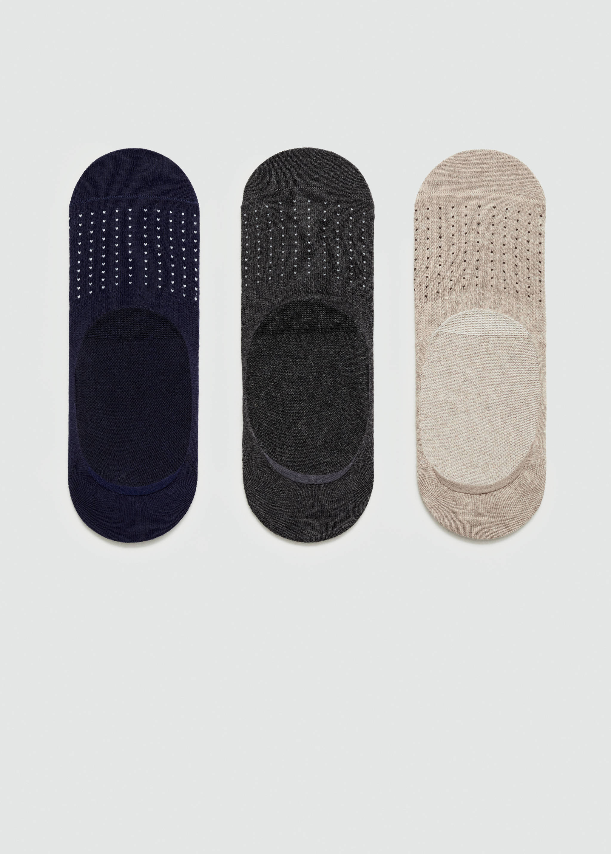 3-pack of polka-dot print socks - Article without model