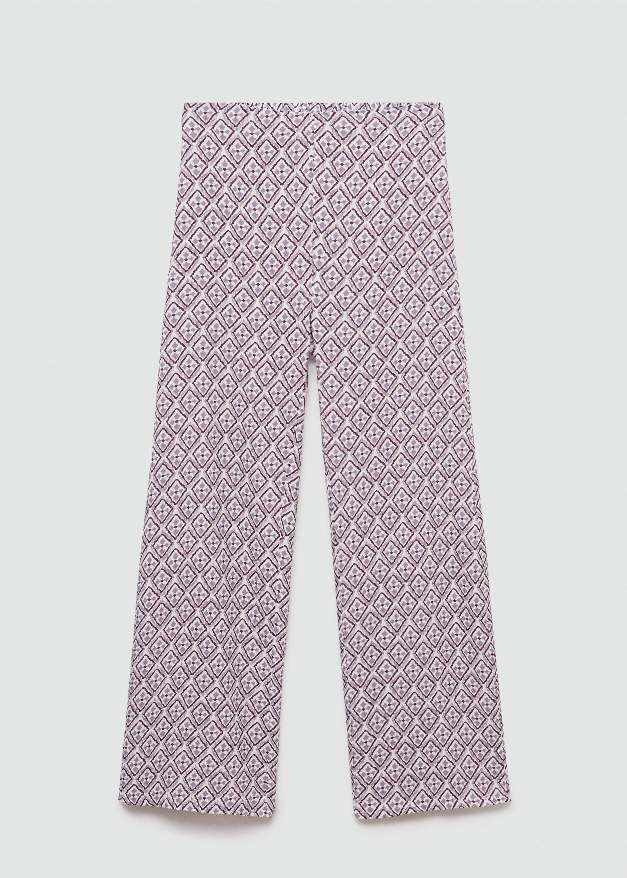 Pantalón estampado fluido - Artículo sin modelo, Rosa pastel. Ref: 77030639-00.
