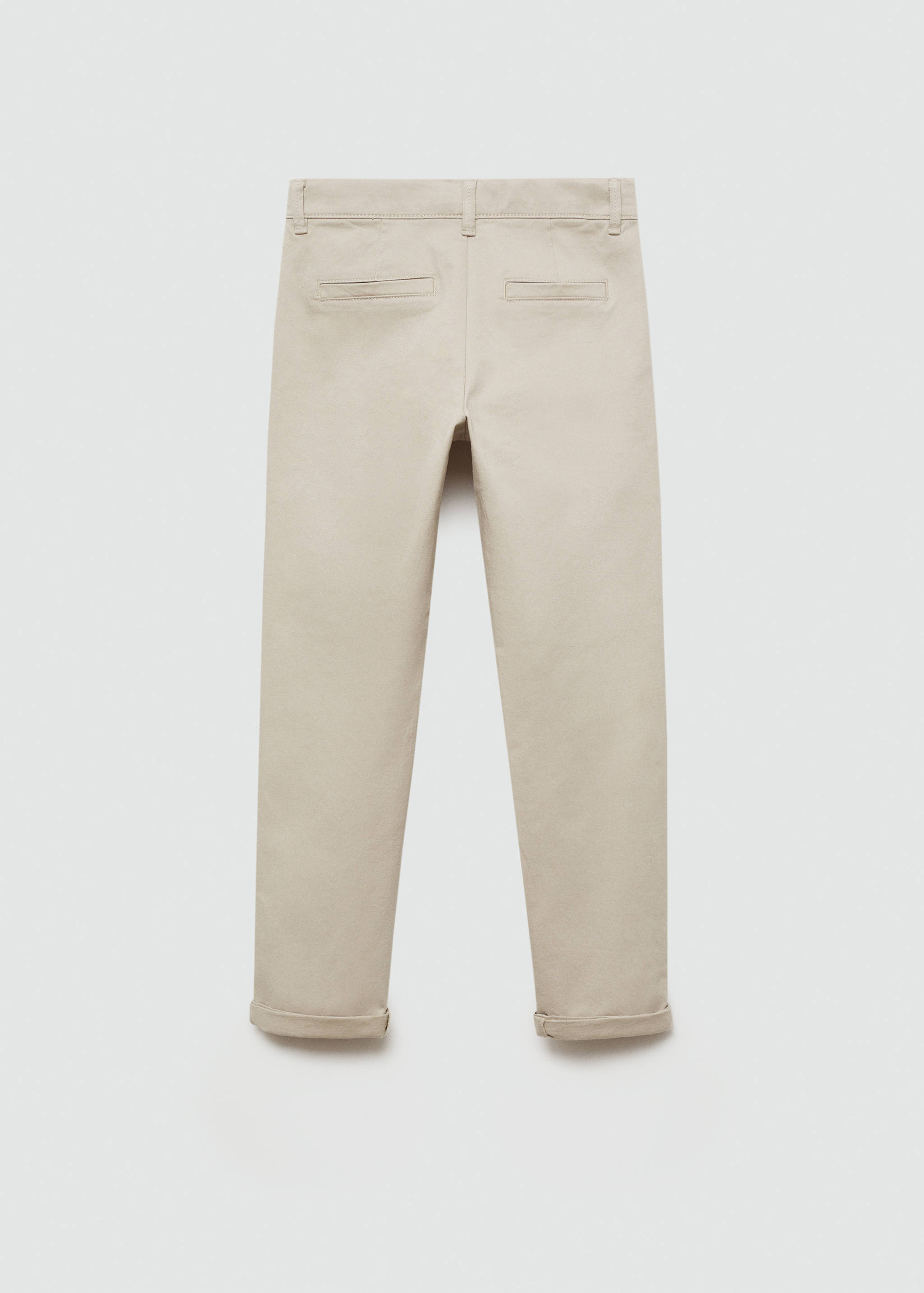 Cotton chinos - Reverse of the article