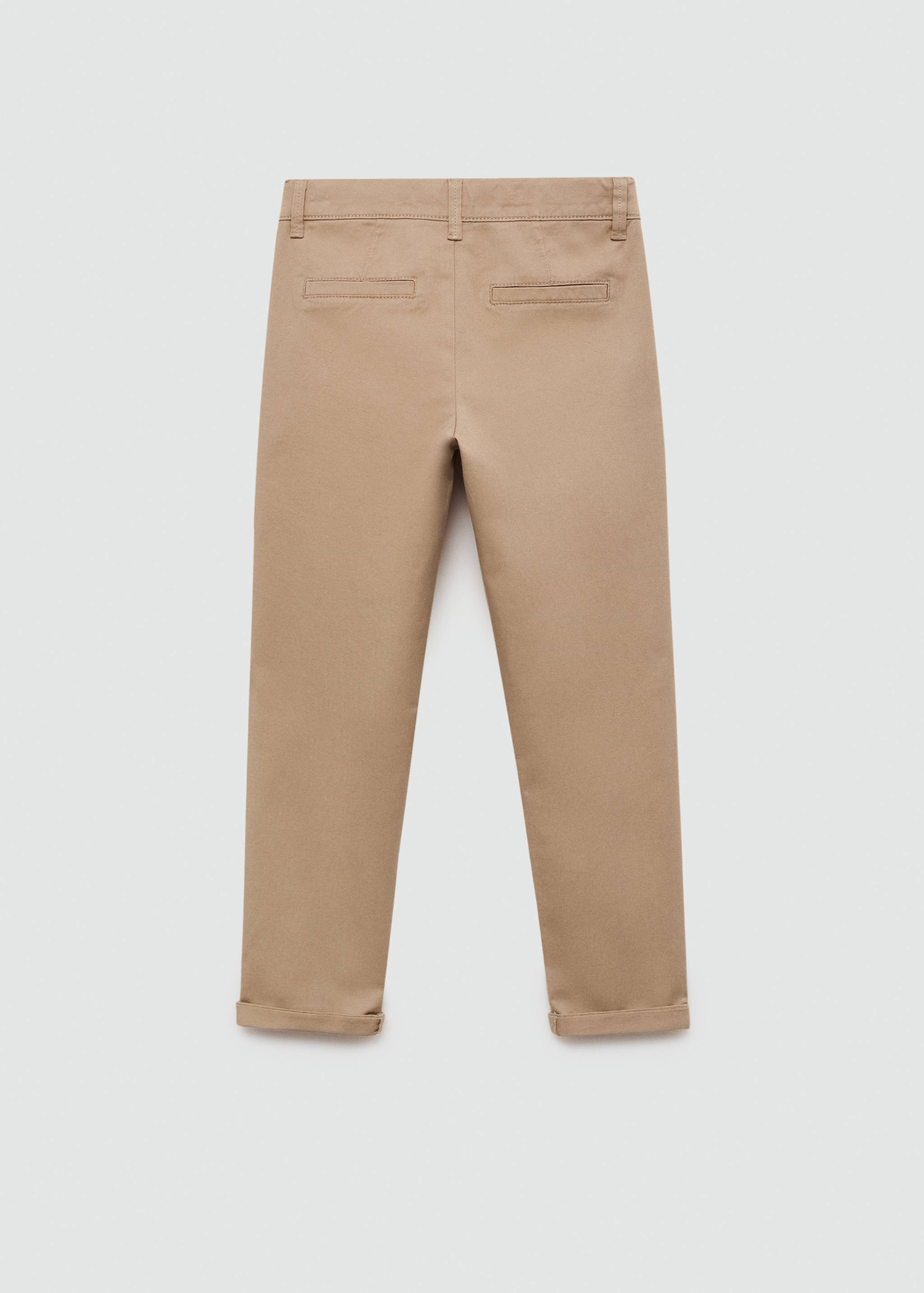 Cotton chinos - Reverse of the article