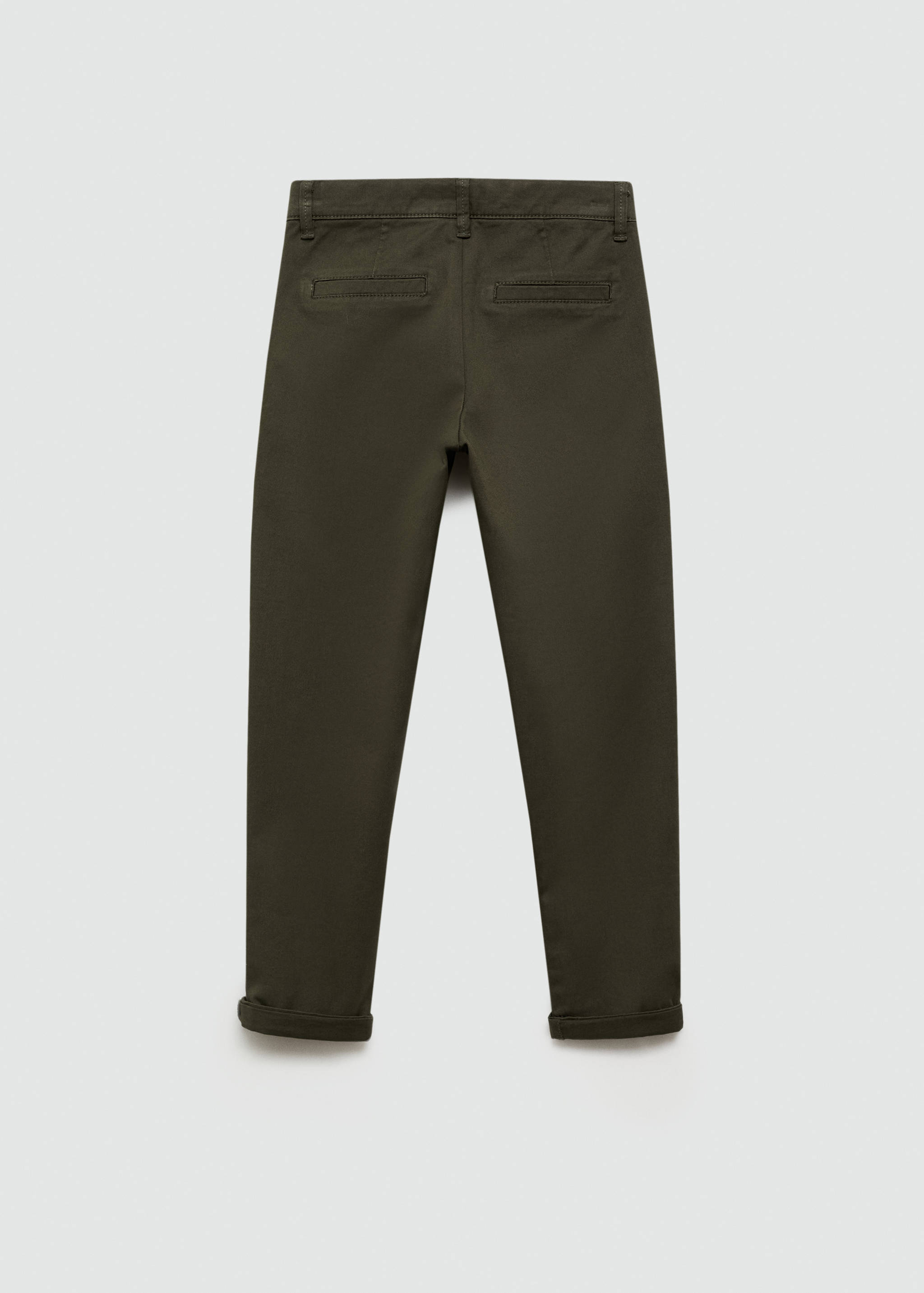 Cotton chinos - Reverse of the article