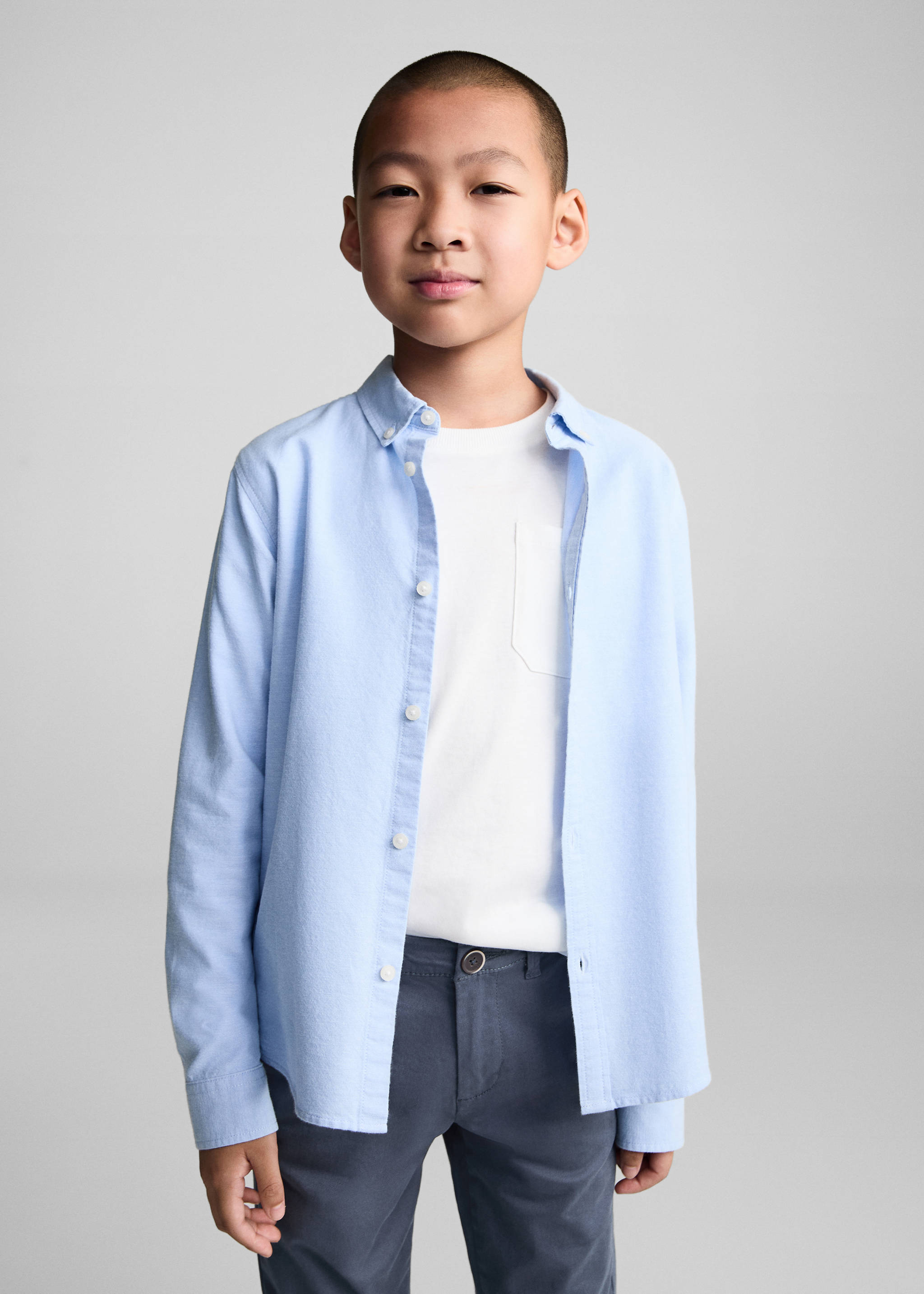 Cotton chinos - Medium plane