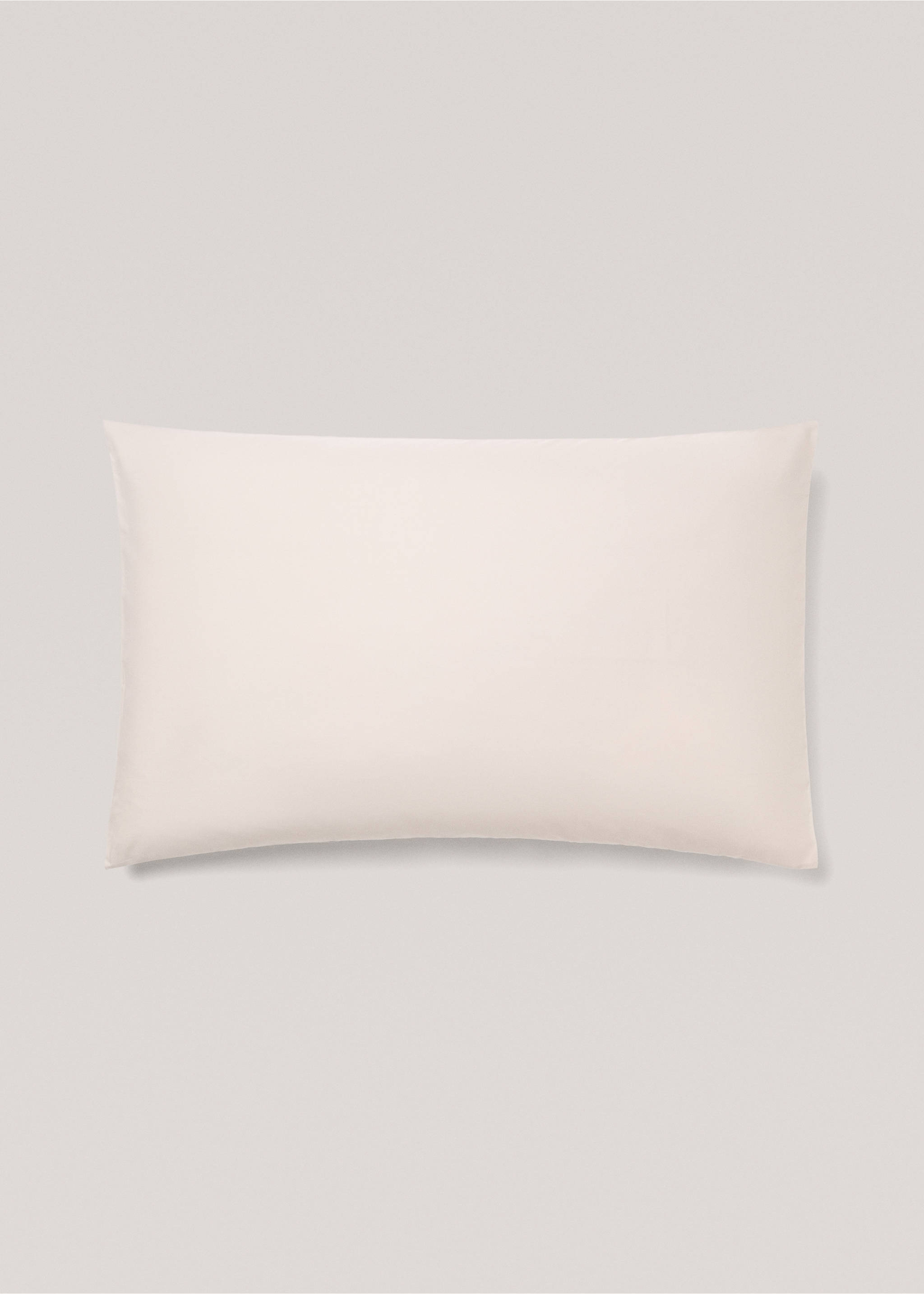 180 thread count cotton pillowcase 50x75cm - Article without model, Beige. Ref: 77031018-00.