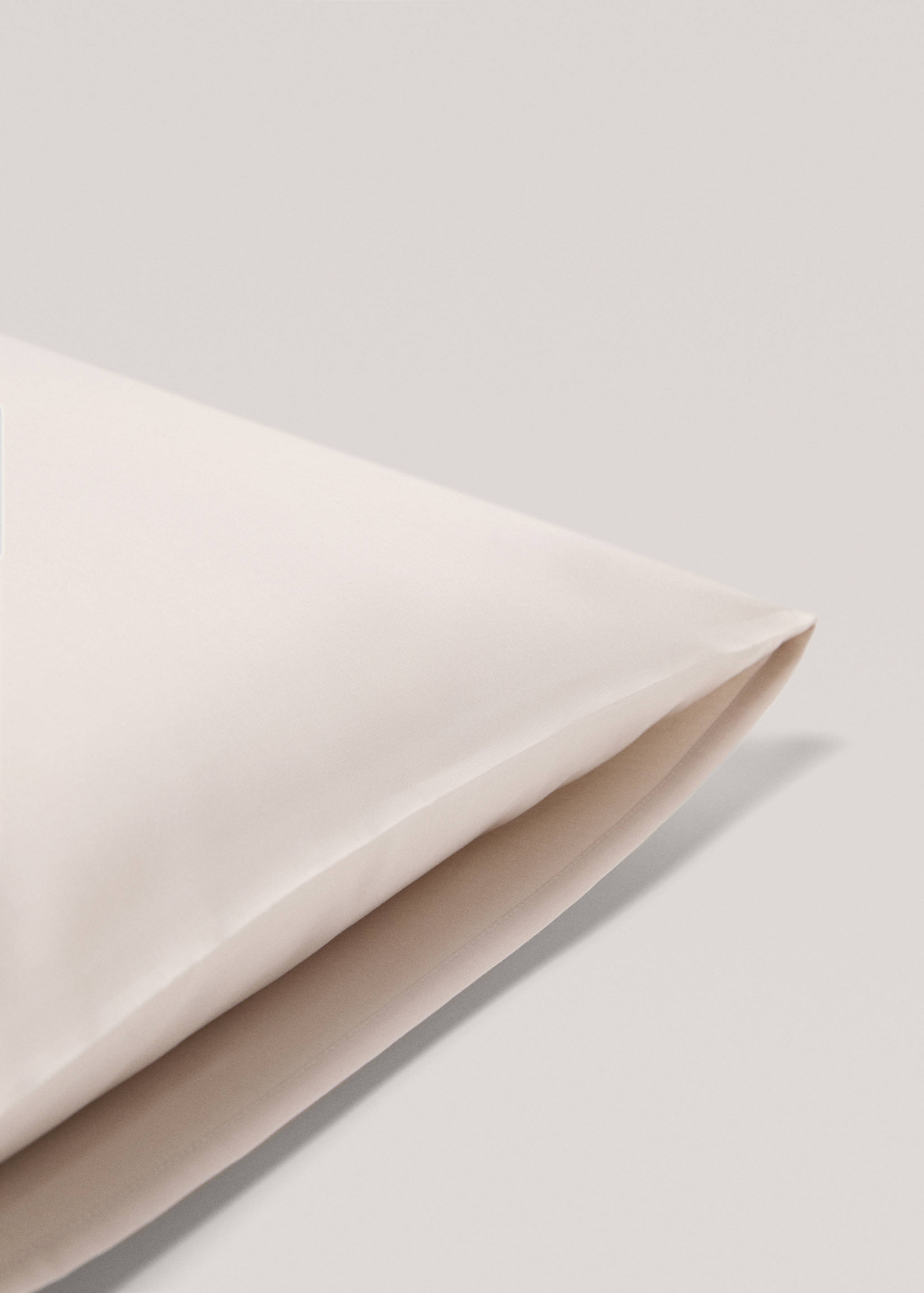 Plain cotton pillowcase 45x110cm - Details of the article 1