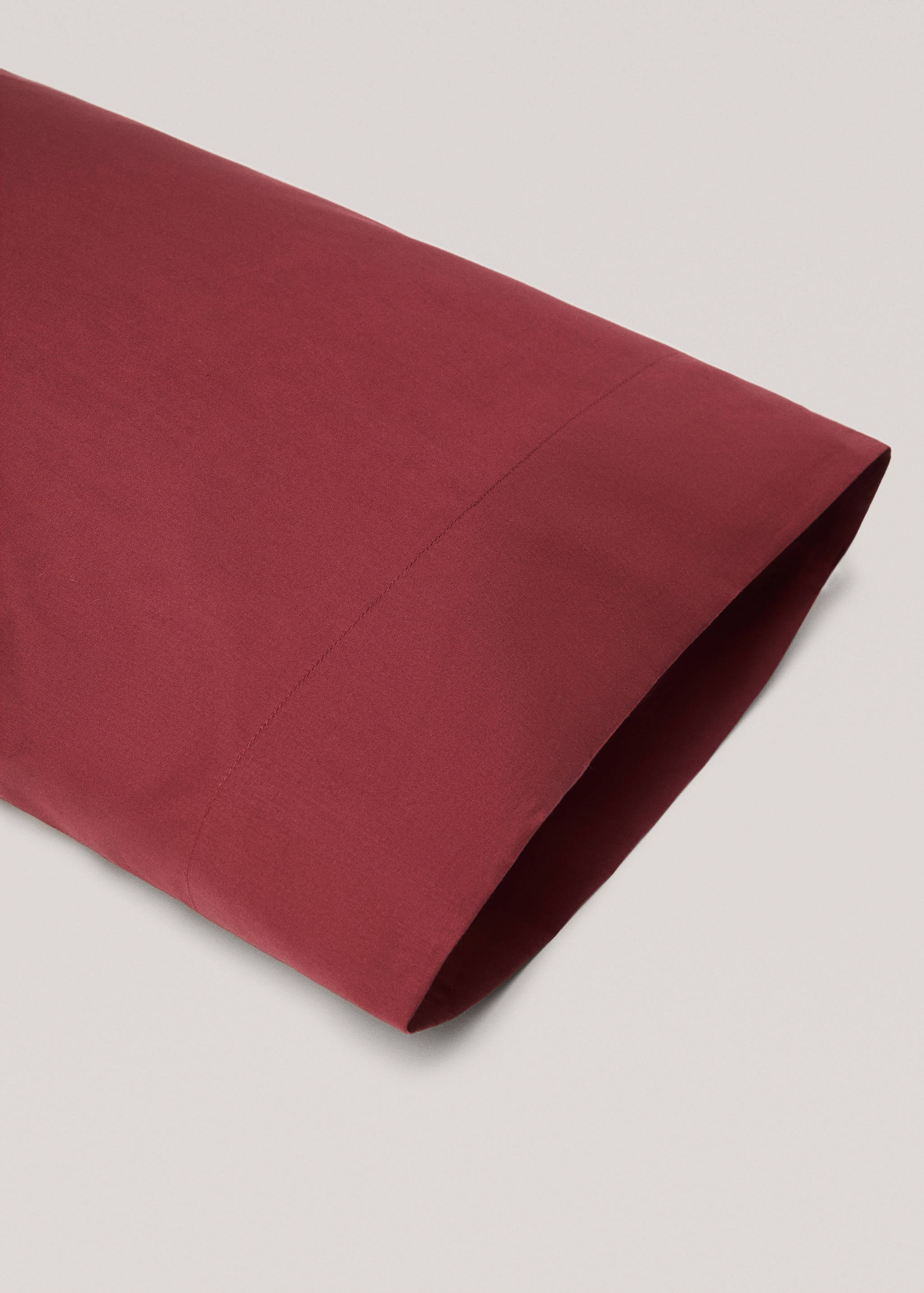 Plain cotton pillowcase 45x110cm - Details of the article 1