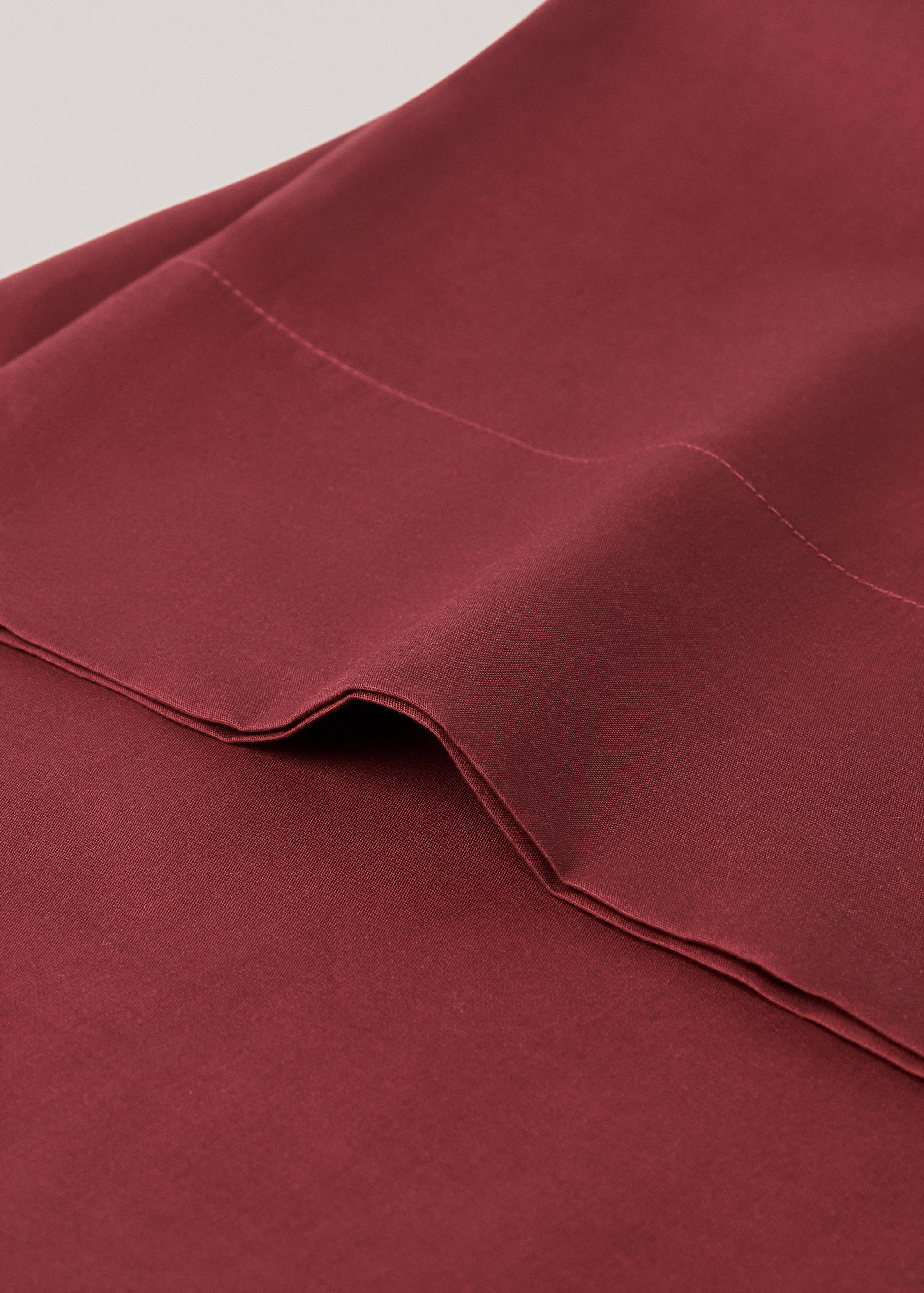 Plain cotton pillowcase 45x110cm - Details of the article 2