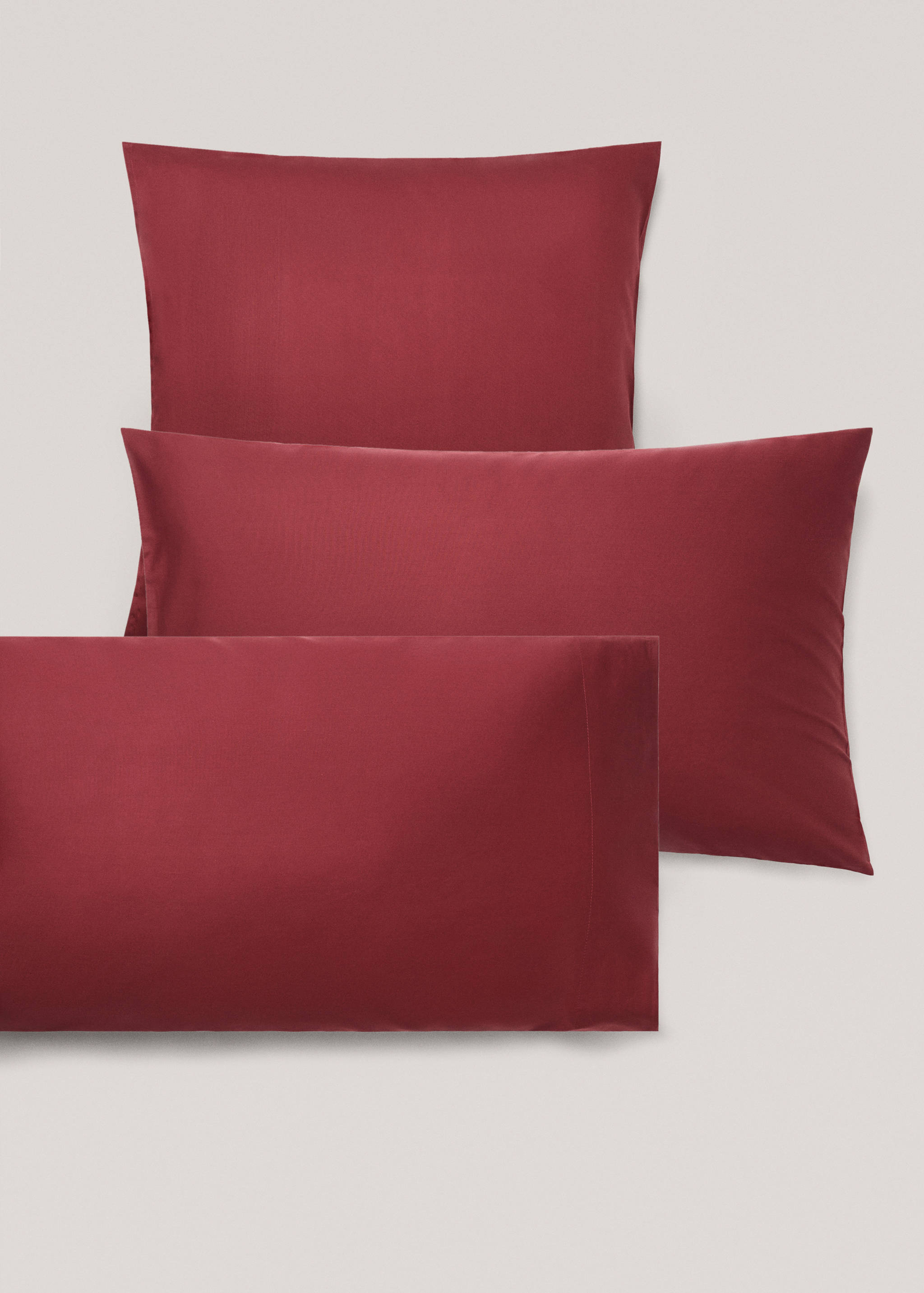 Plain cotton pillowcase 45x110cm - Details of the article 4