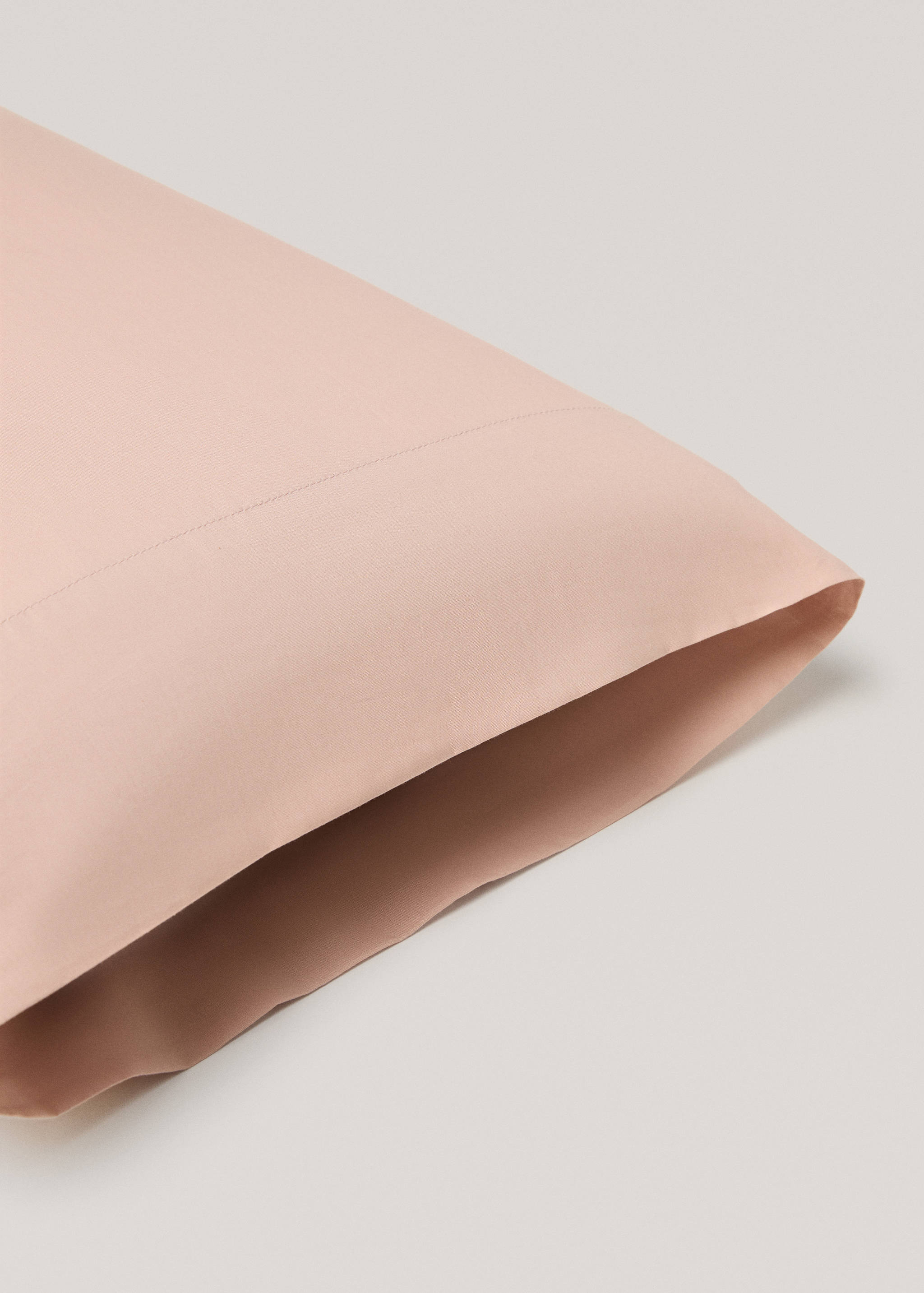 Plain cotton pillowcase 45x110cm - Details of the article 1