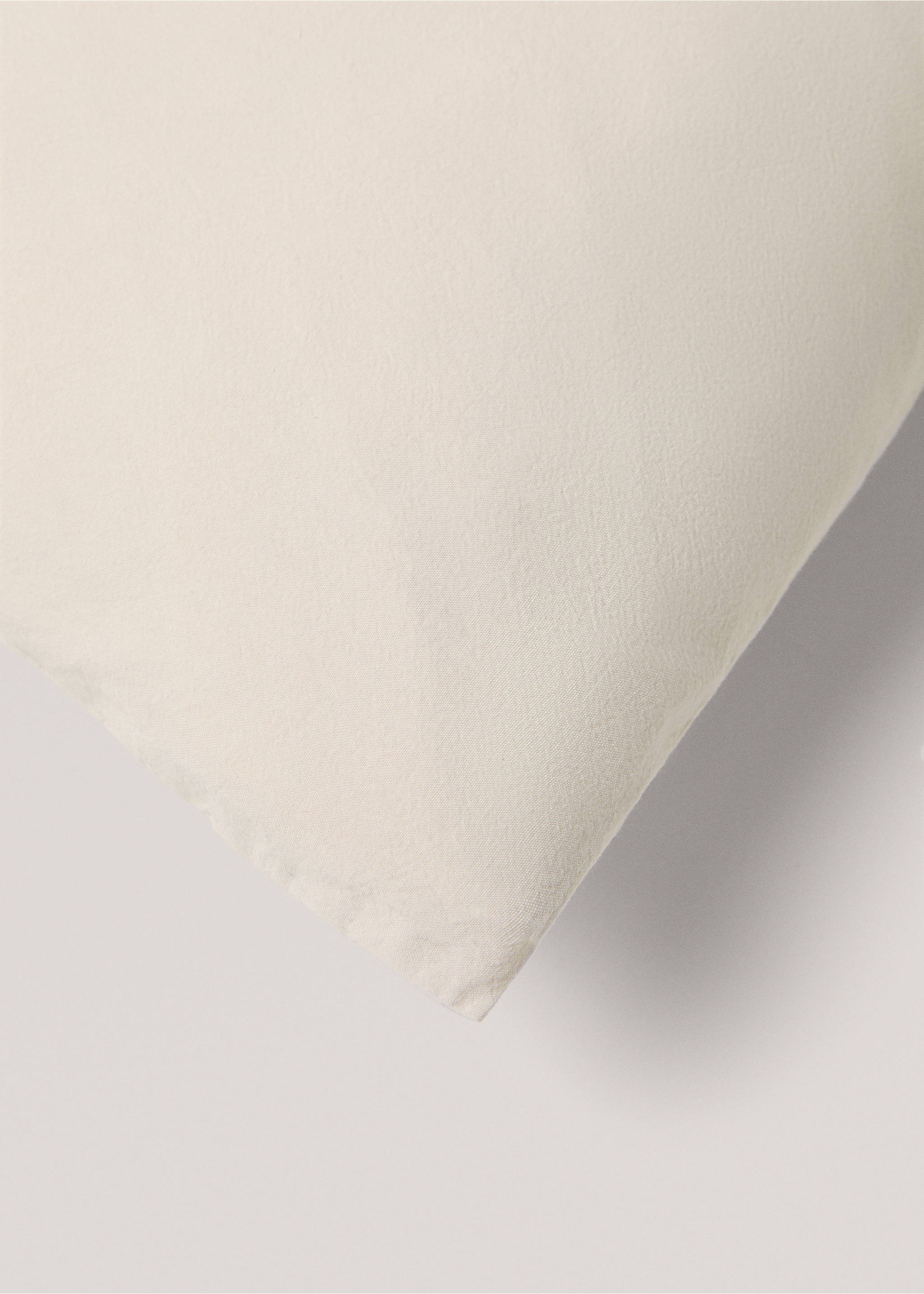 Wash cotton pillowcase 50X75cm - Details of the article 3, Sand. Ref: 77031028-00.