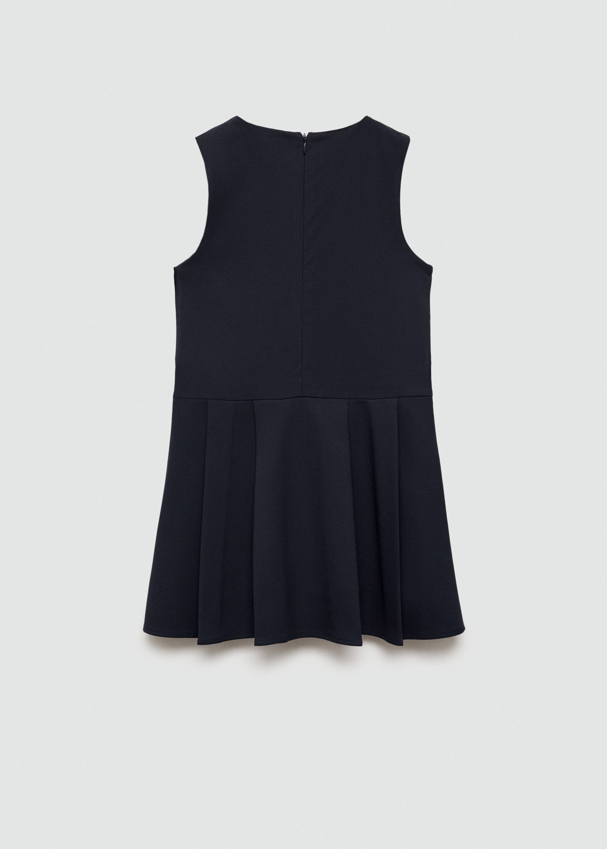 Pleated short dress - Reverse of the article