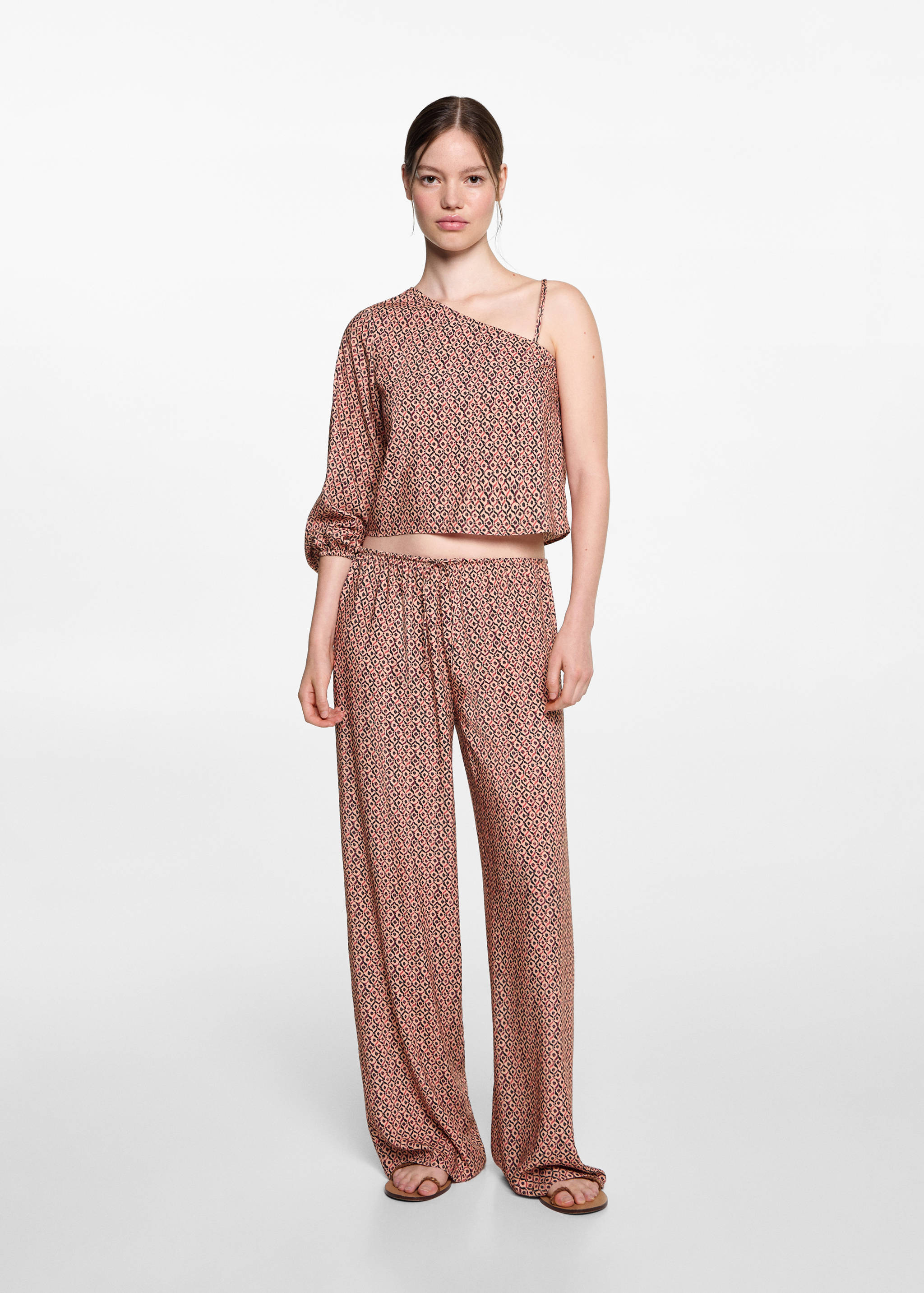 Blusa asimmetrica stampata - Piano generale