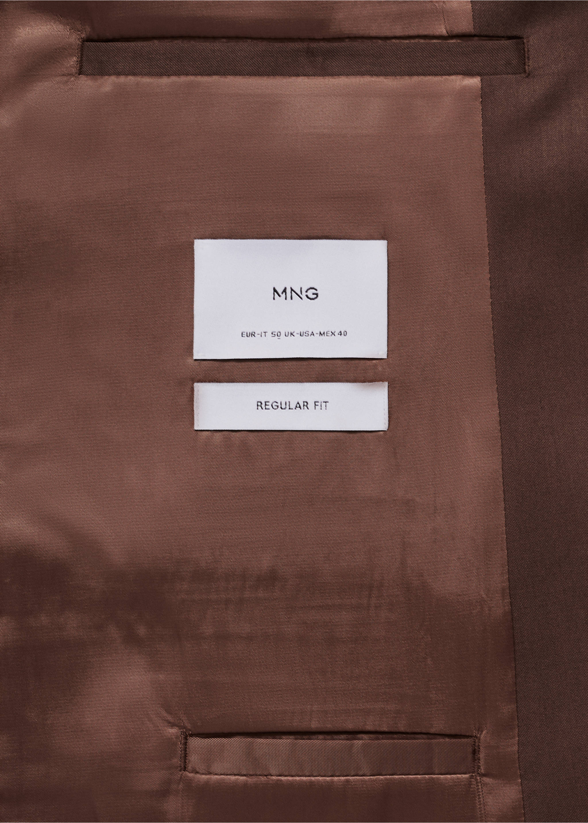 Oblekové sako regular fit - Detail zboží 0, Bordó. Ref: 77032535-00.