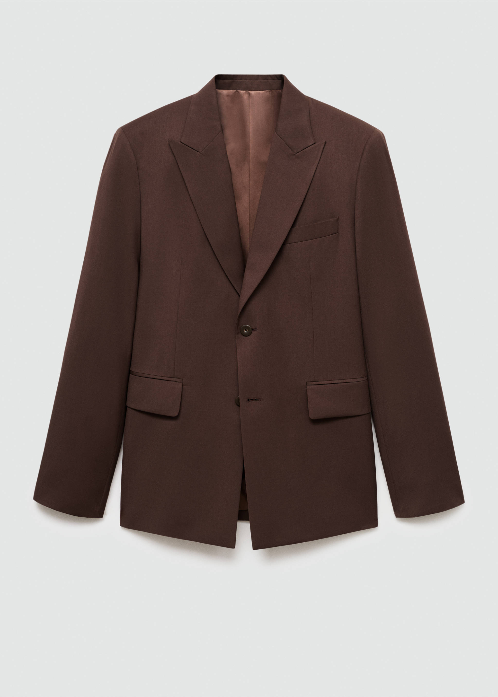 Blazer de fato regular fit - Artigo sem modelo, Bordeaux. Ref: 77032535-00.