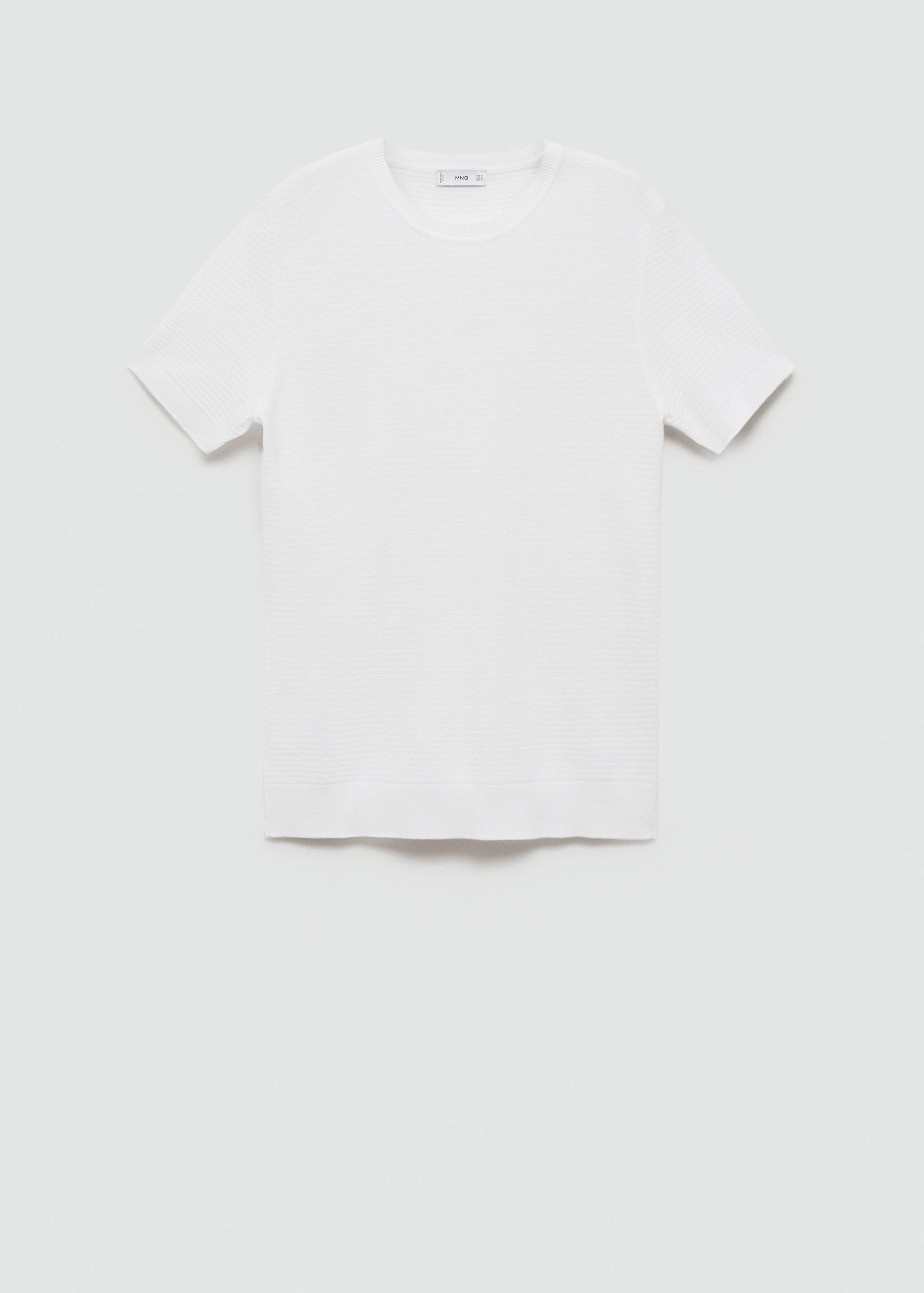 T-shirt maille torsadée Tencel - Article sans modèle