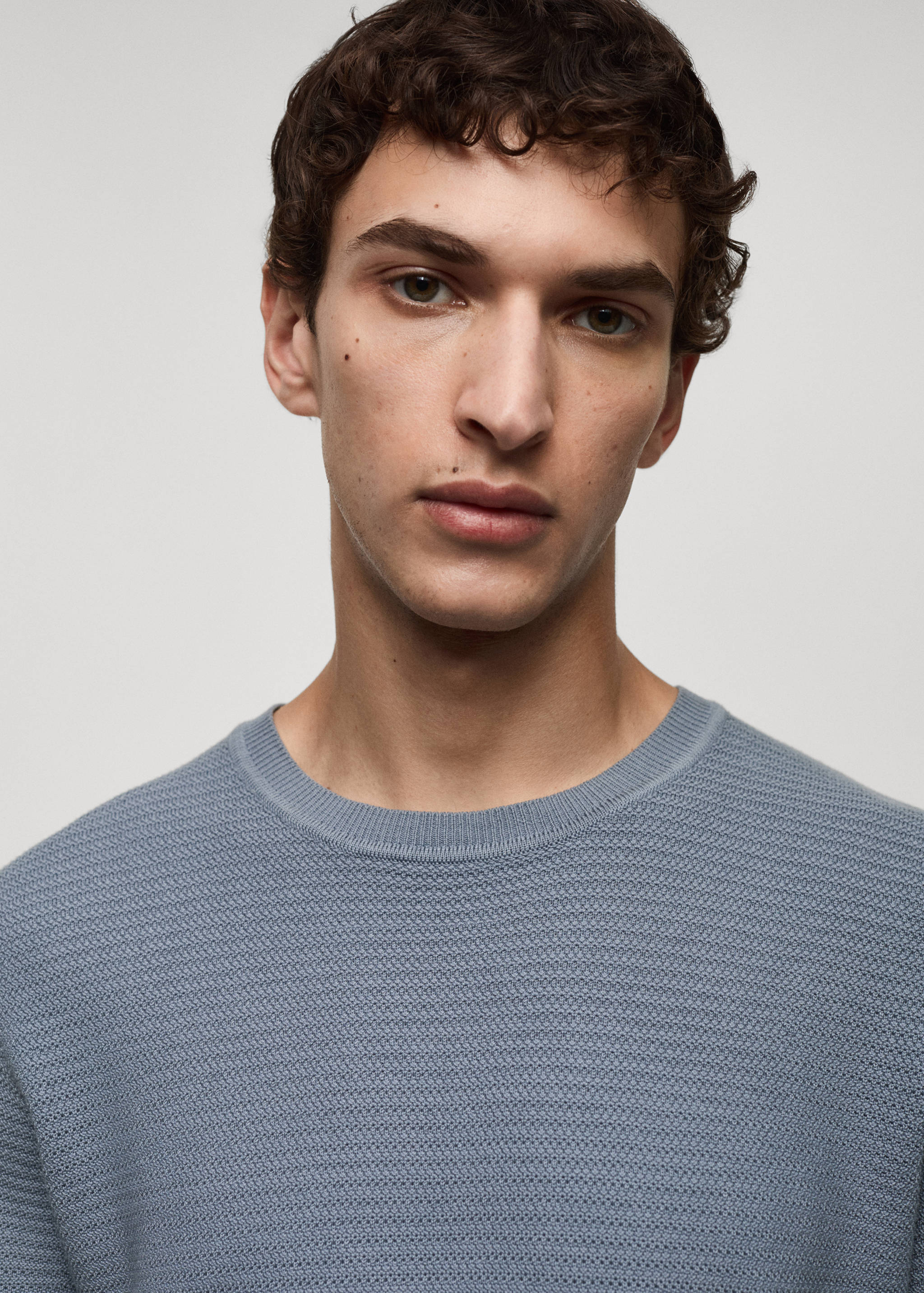 Tencel™ braided knitted t-shirt - Details of the article 1