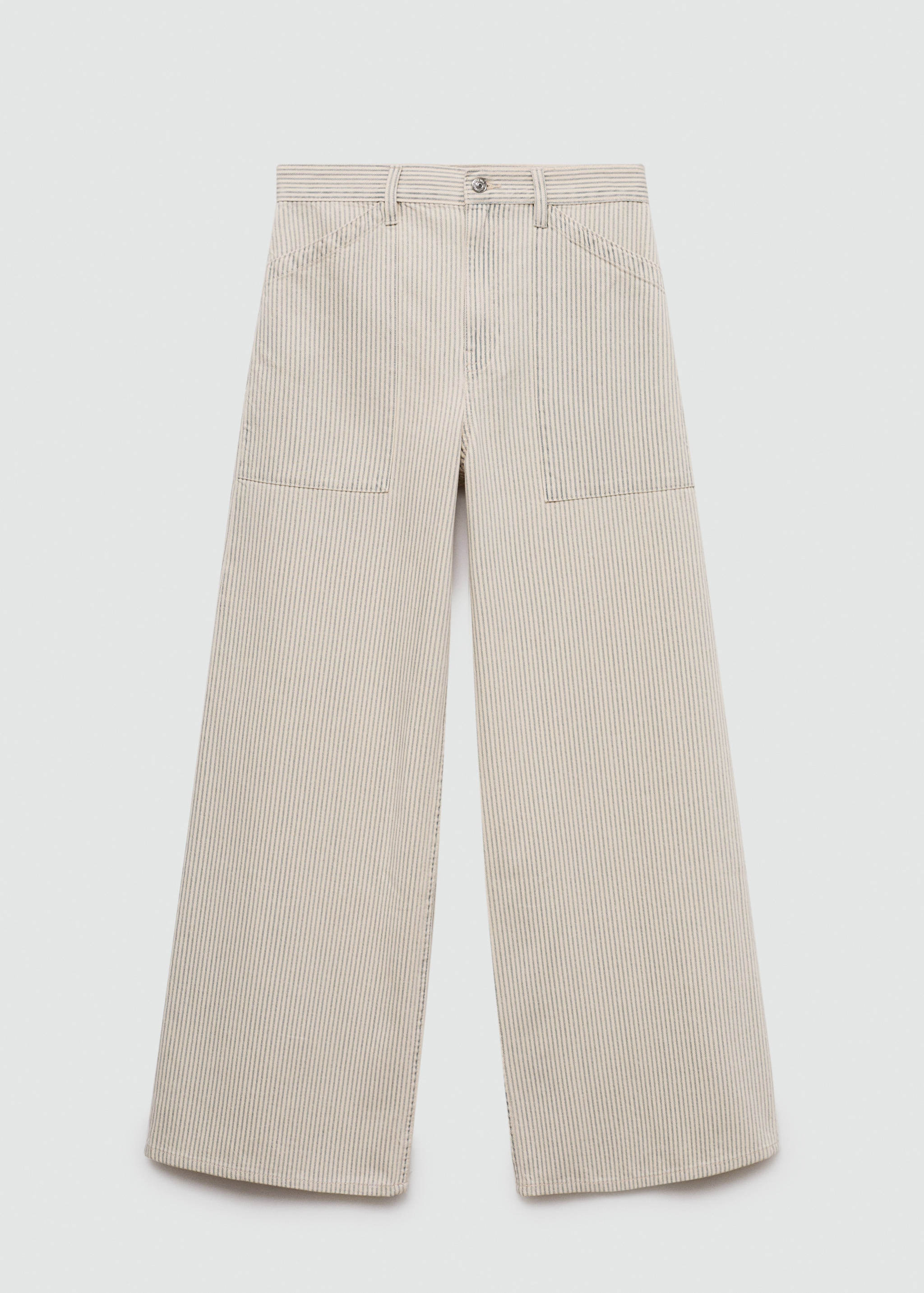 Striped wide leg jeans - Article without model