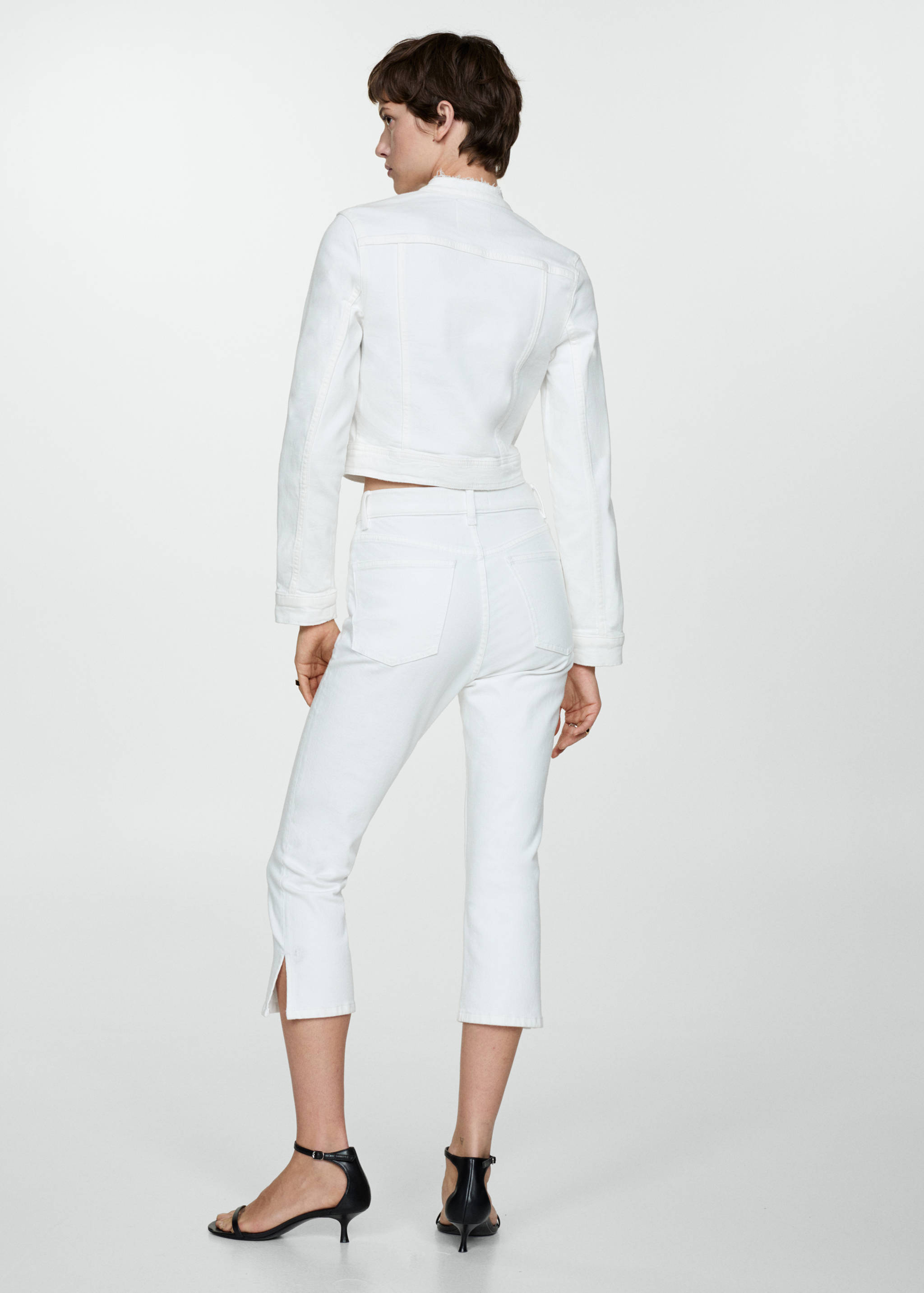 Zip-up denim jacket - Reverse of the article