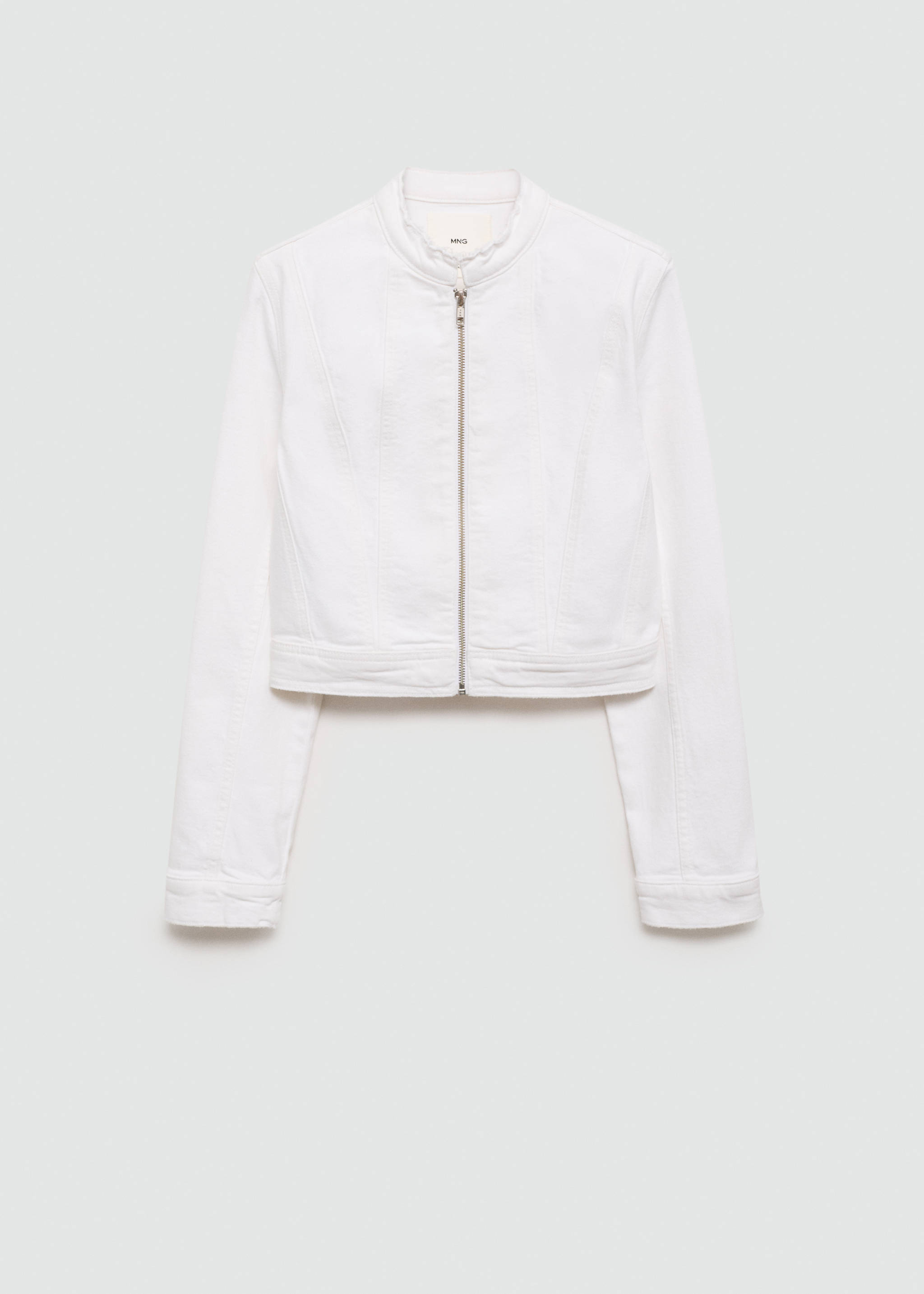 Zip-up denim jacket - Article without model