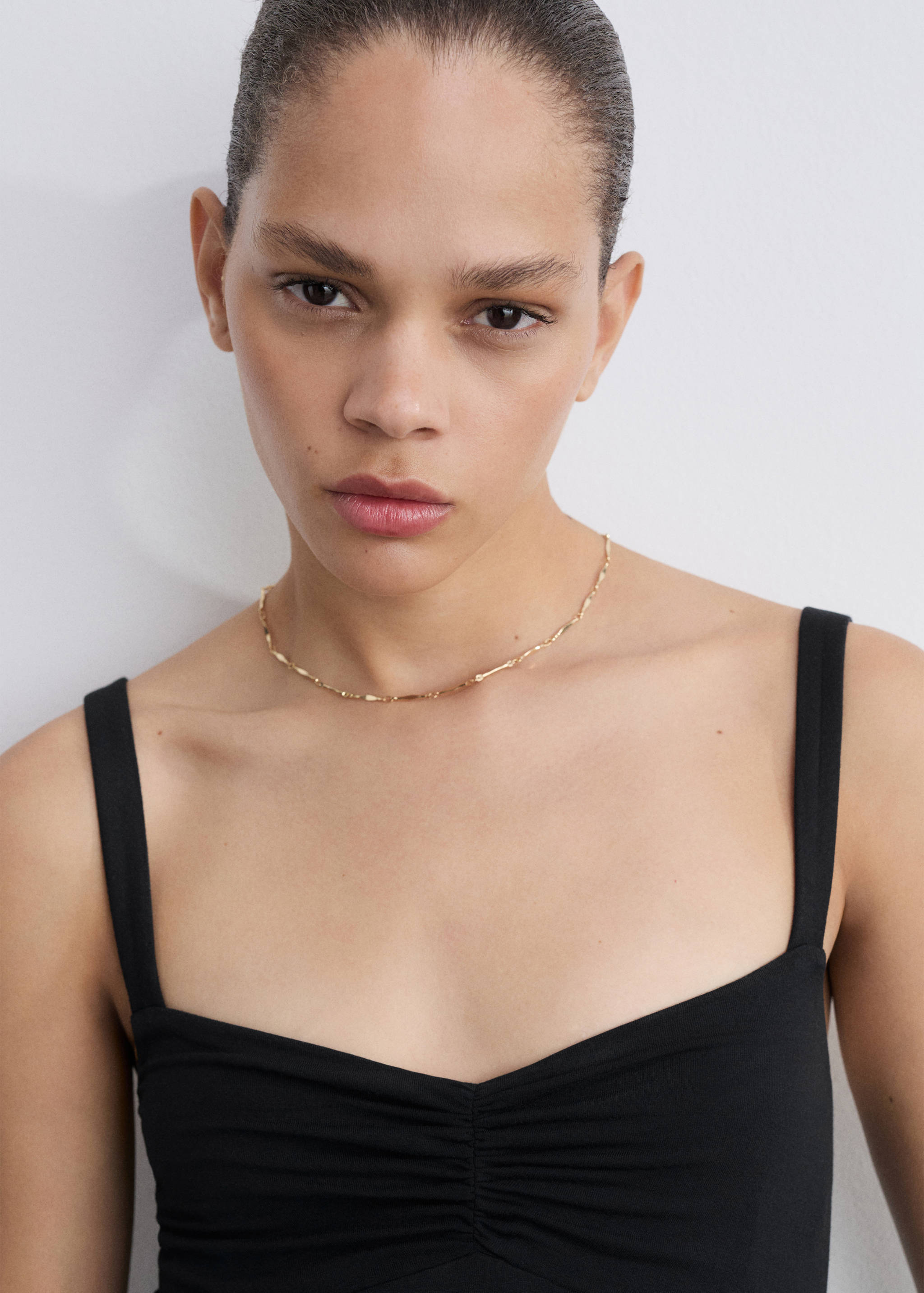 Sukienka marszczona na ramiączkach - Szczegóły artykułu 1