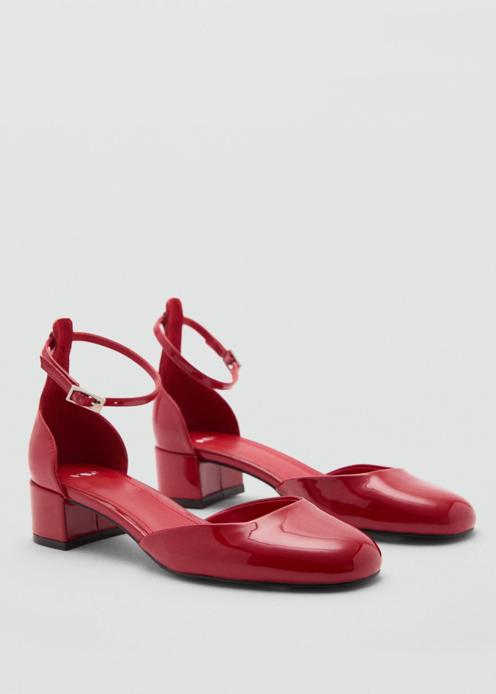 Patent-effect stiletto-heel shoes - Medium plane