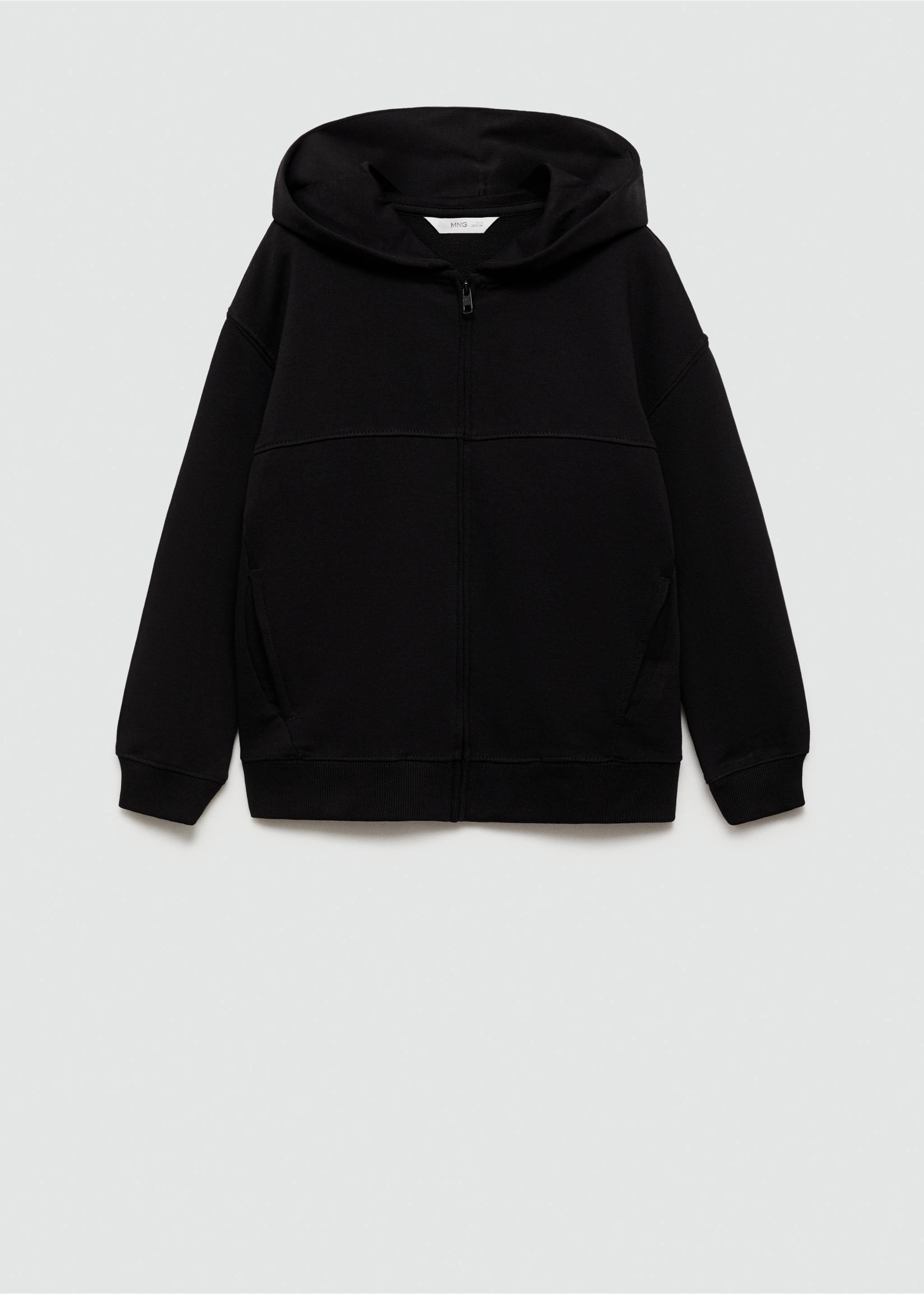 Zipped hoodie - General plane, Black. Ref: 77032923-00.