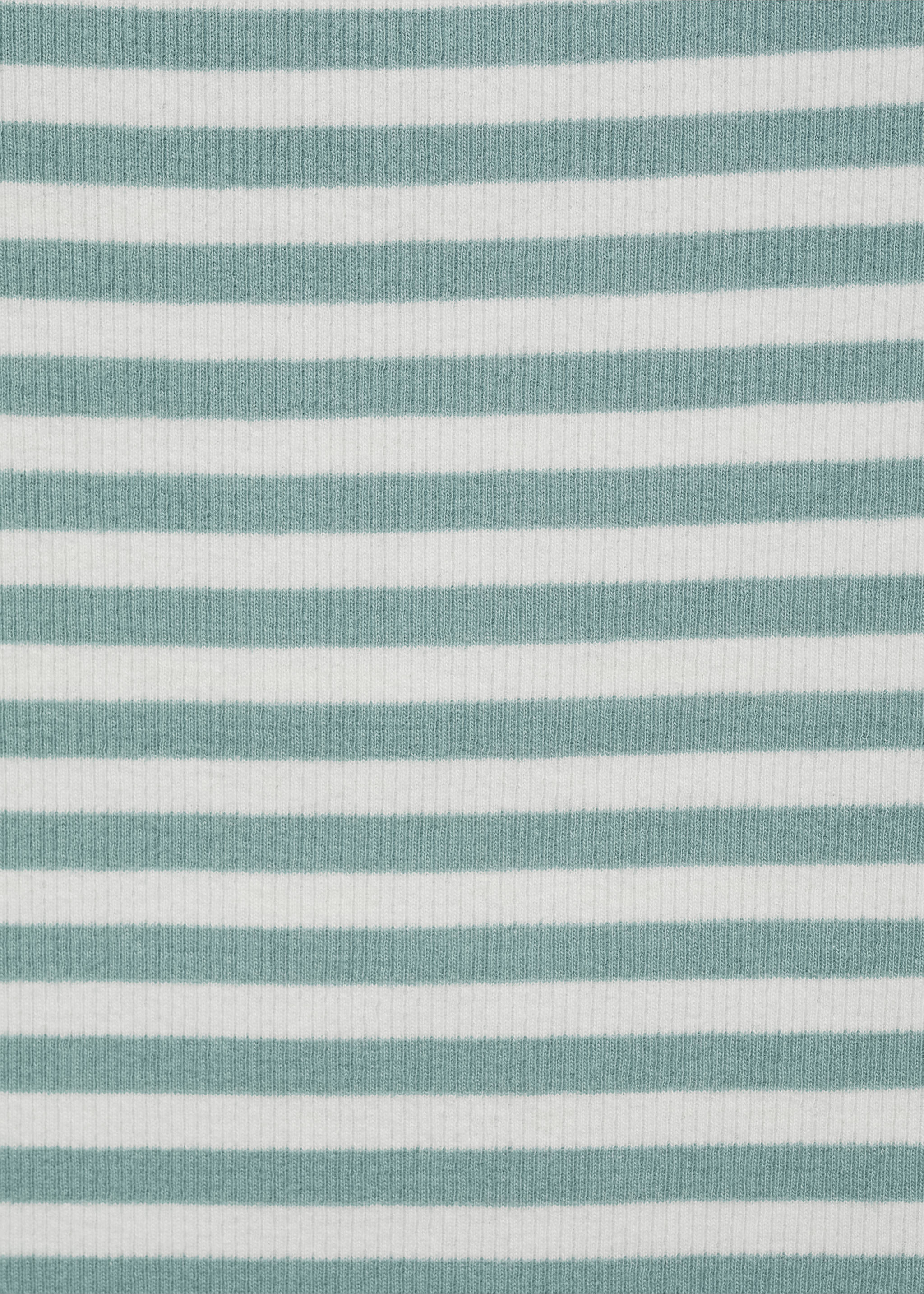 Top canalé algodón - Detalle del artículo 0, Verde menta. Ref: 77032936-00.