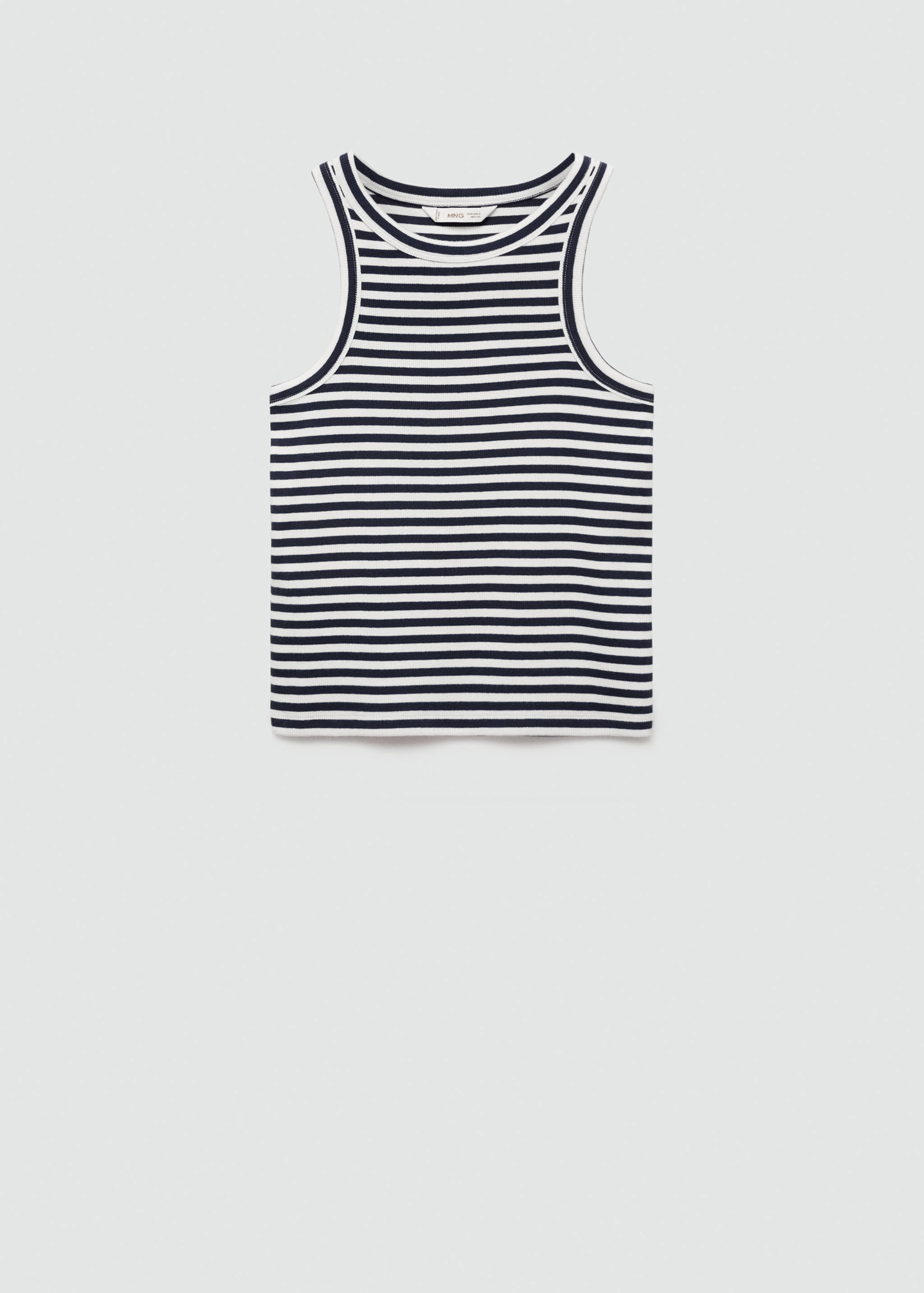 Top côtelé en coton - Article sans modèle