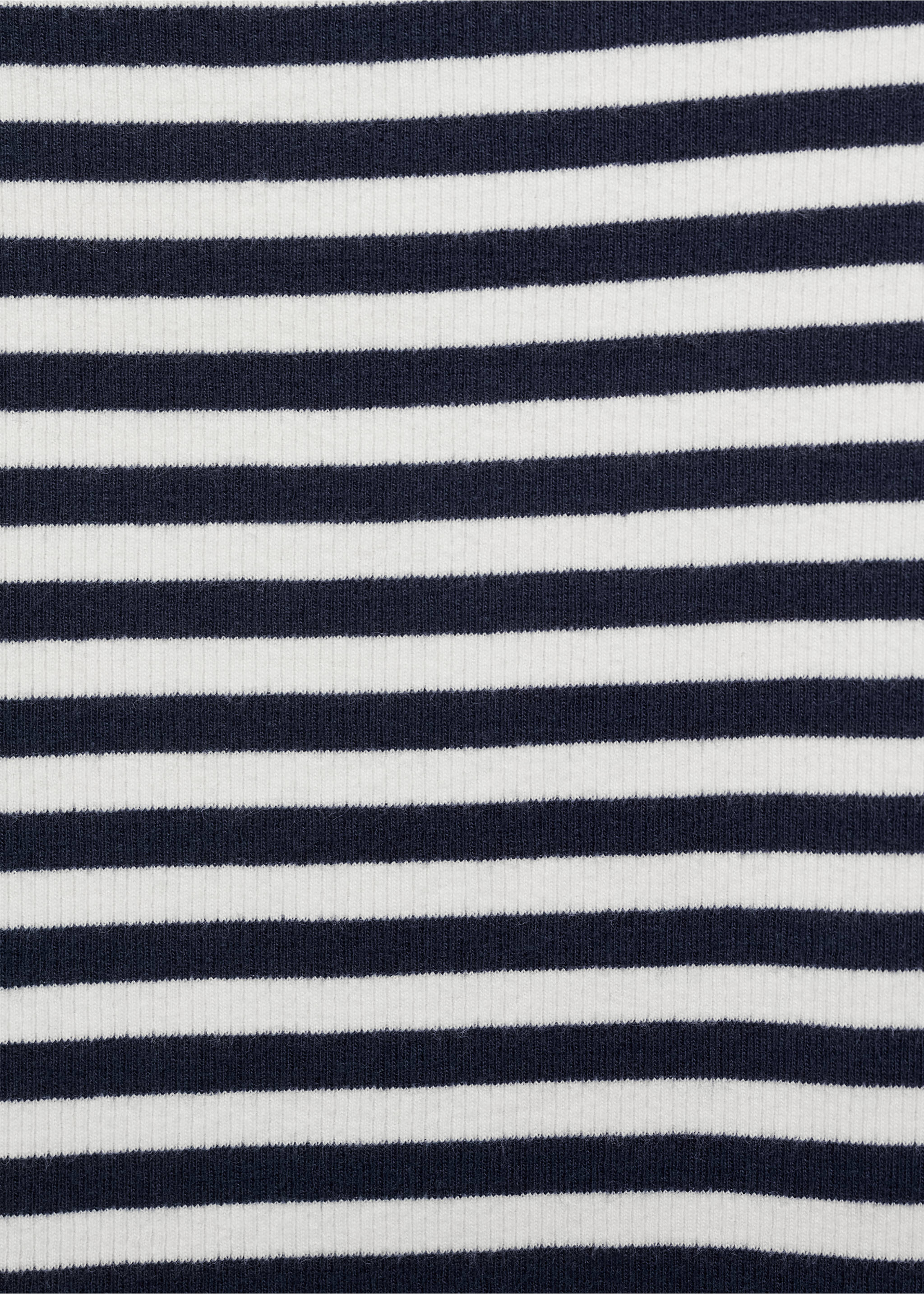 Ribbed cotton-blend top - Details of the article 0, Dark Navy. Ref: 77032936-00.