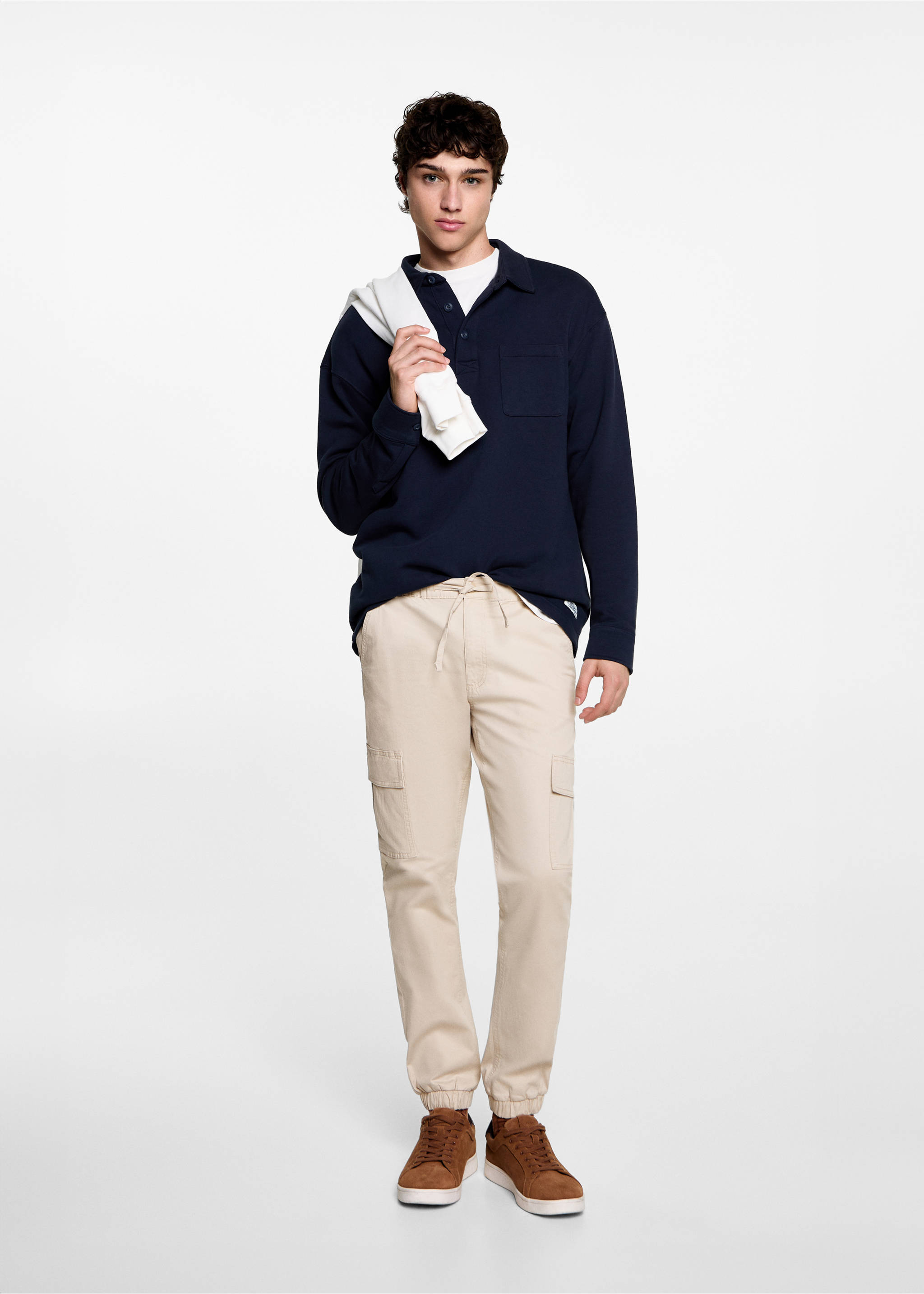 Cargo jogger pants - General plane, Beige. Ref: 77032937-00.