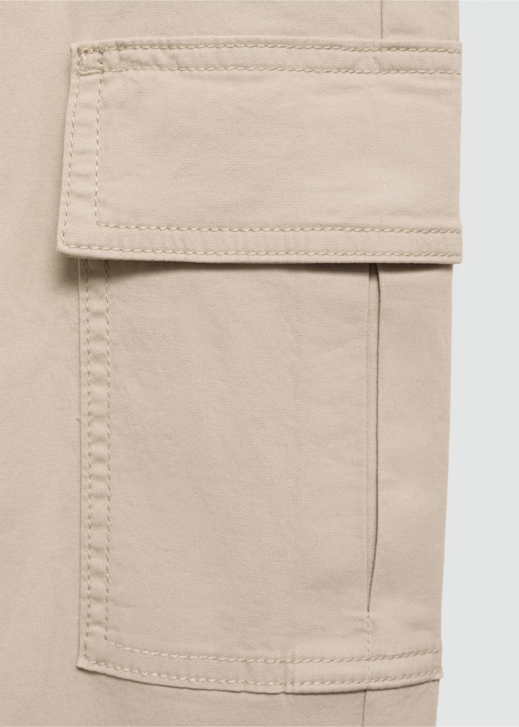 Cargo jogger pants - Details of the article 8, Beige. Ref: 77032937-00.