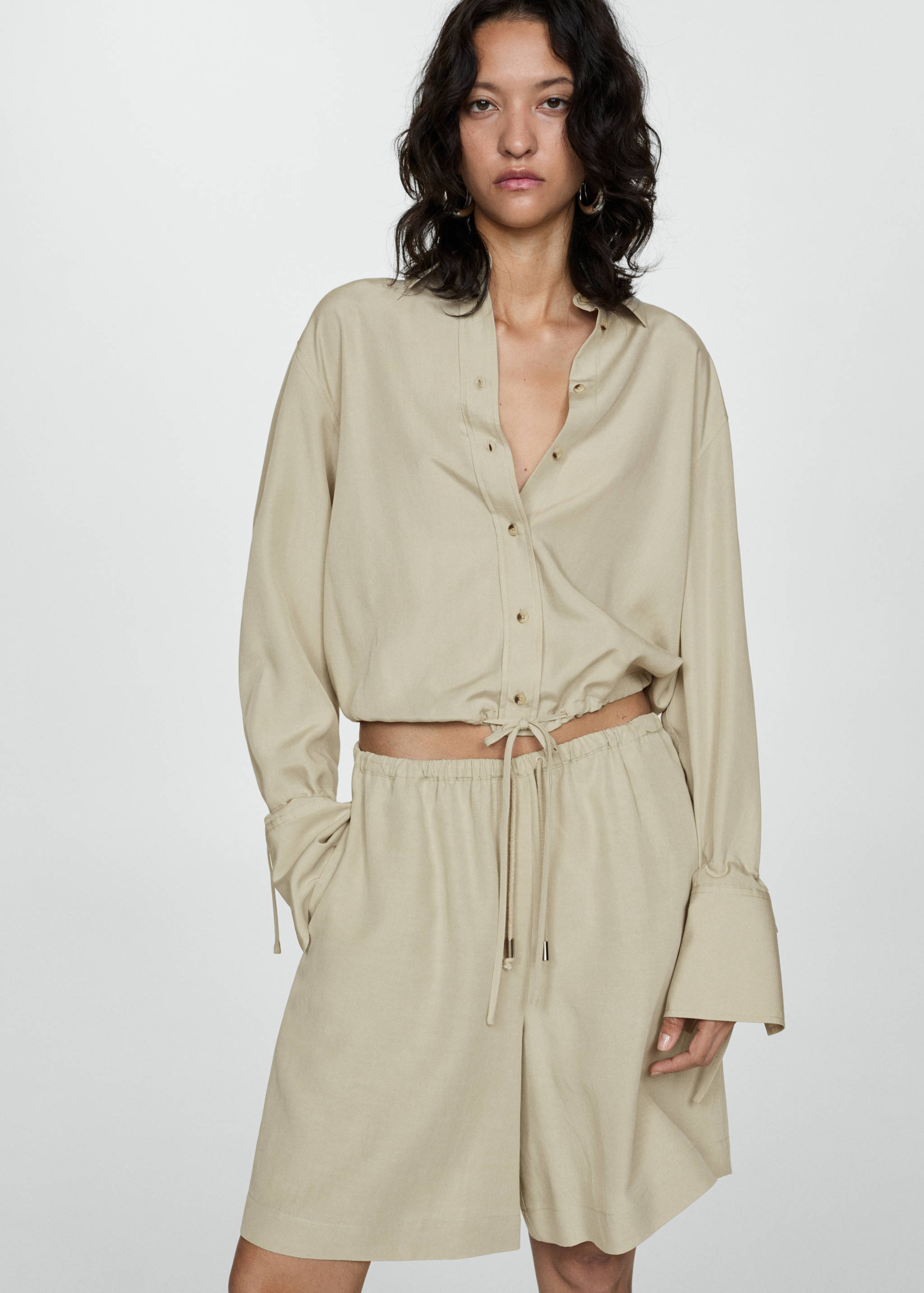 Camisa lyocell lazo - Plano medio