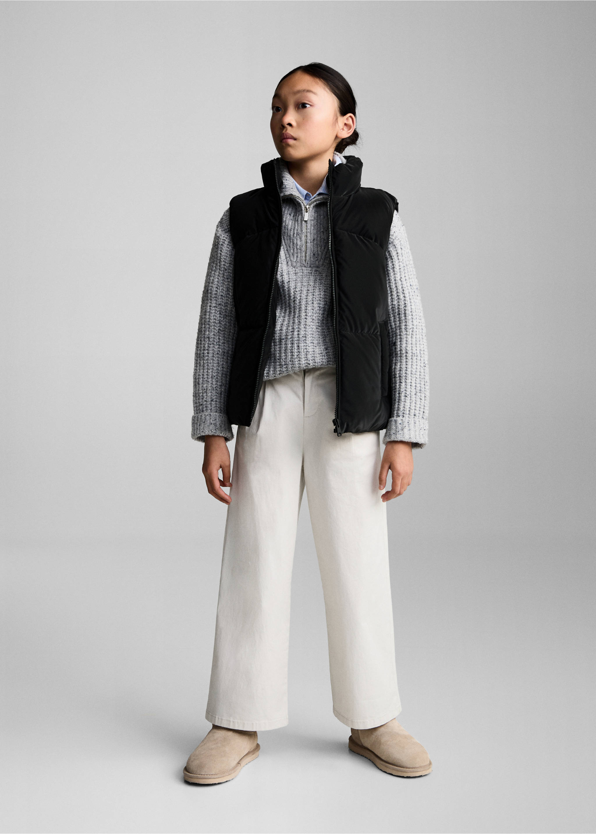 Steppweste - Allgemeine Ansicht, Schwarz. Ref: 77033267-00.