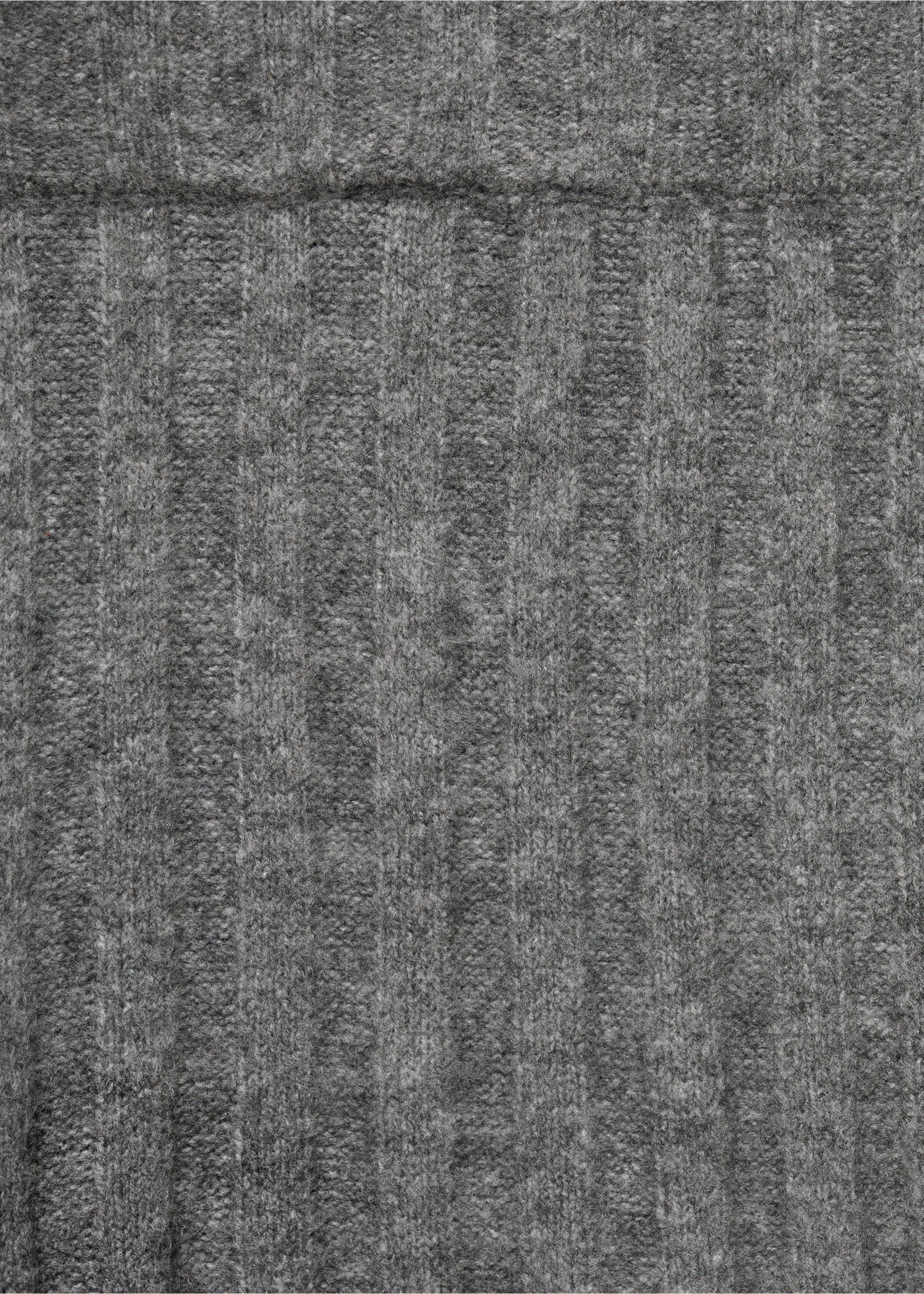 Kalhoty straight z žebrovaného úpletu - Detail zboží 8, Středně šedá vigore. Ref: 77033270-00.