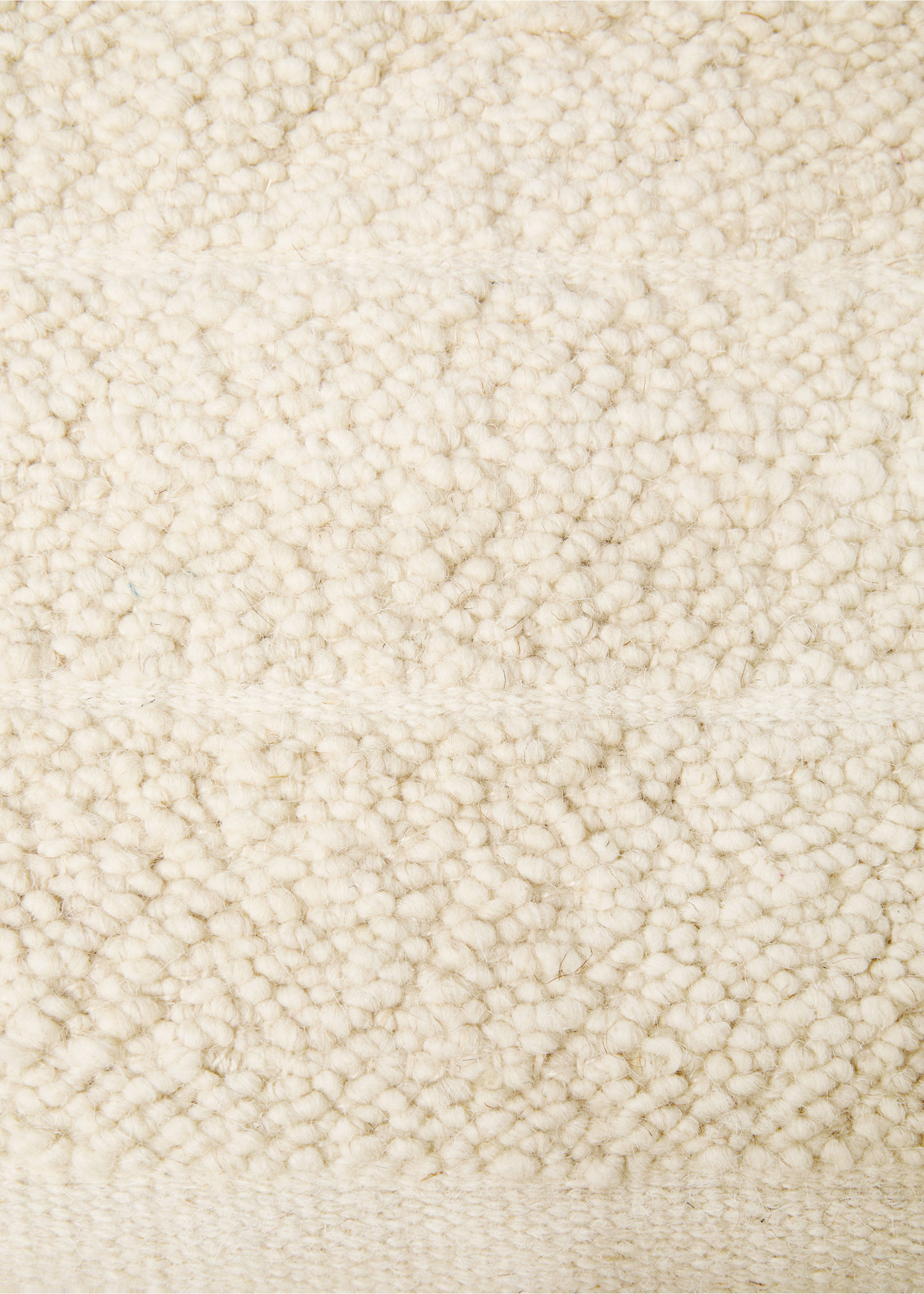 Teppich aus Wolle mit Baumwolle 150 x 200 cm - Detail des Artikels 2, Sandfarben. Ref: 77033272-00.